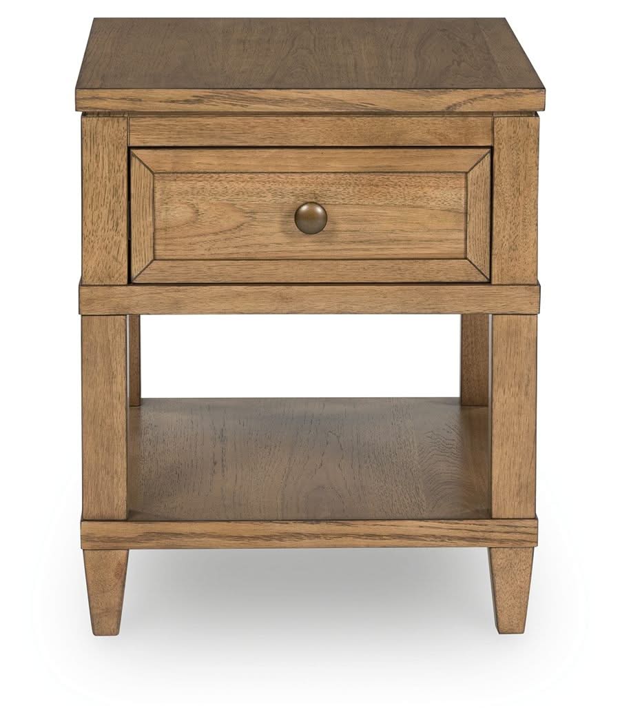 Sharlance - Rectangular End Table - Light Brown - Image 4