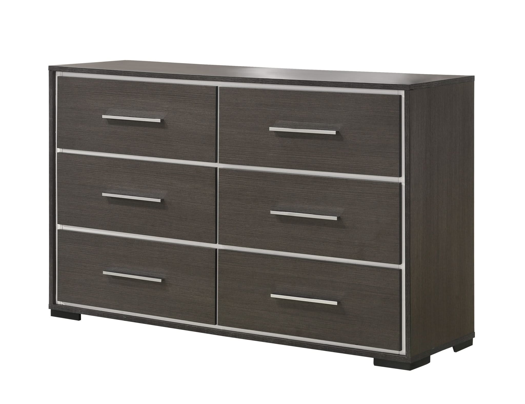Sharpe - Queen 5 Piece Bedroom Set - Dark Gray - Image 4