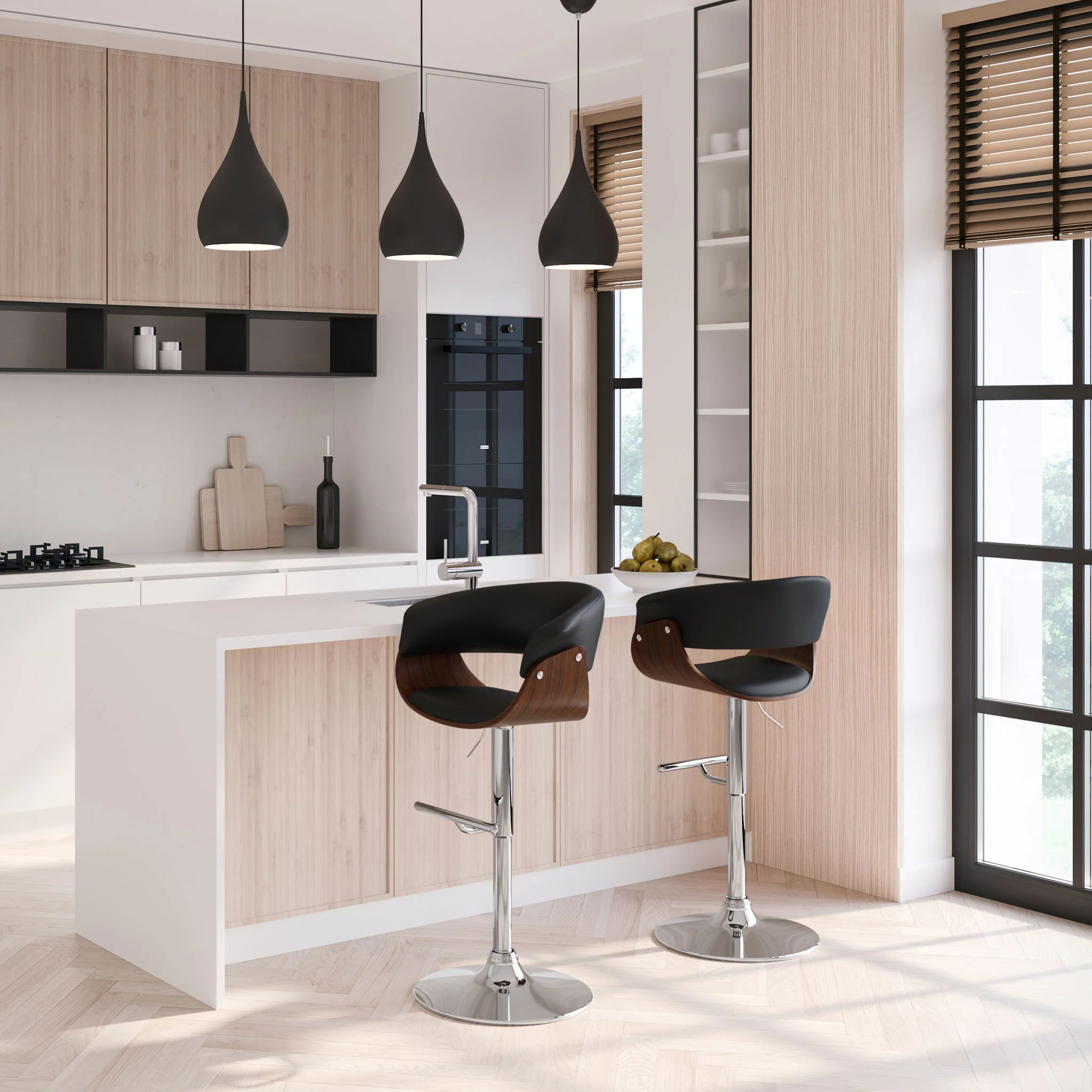 Sheldon - Upholstered Adjustable Swivel Bar Stool - Image 9