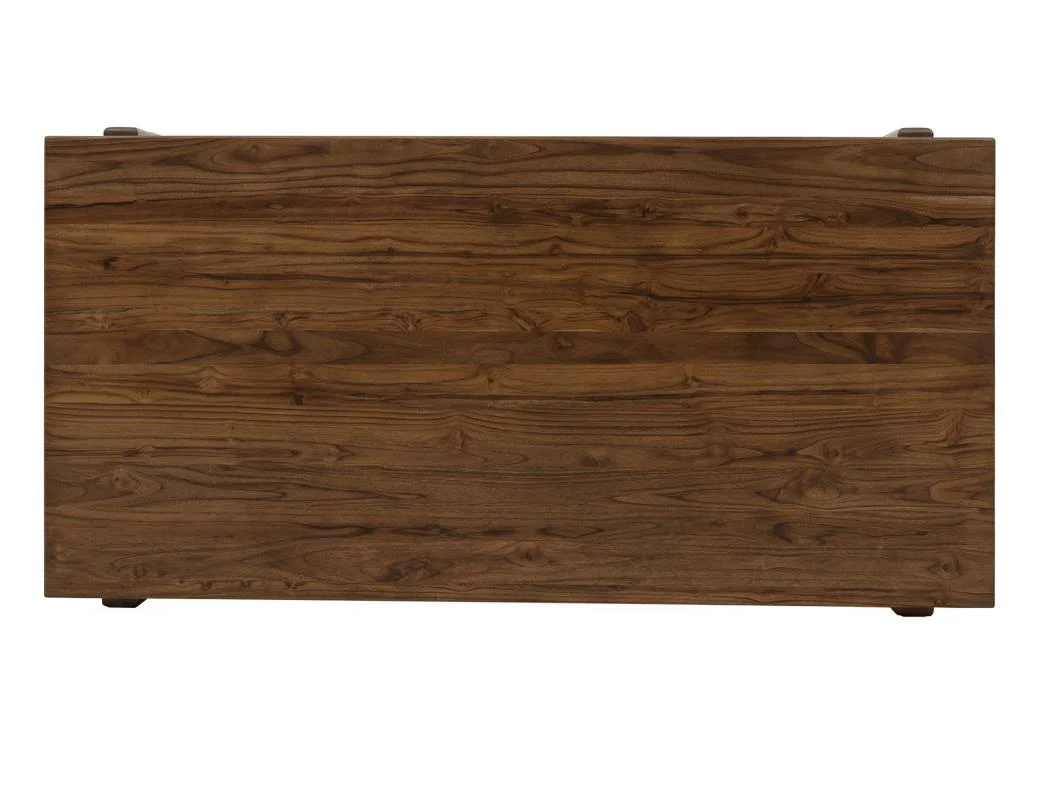 Silver - Rectangular Dining Table - Brown - Image 3