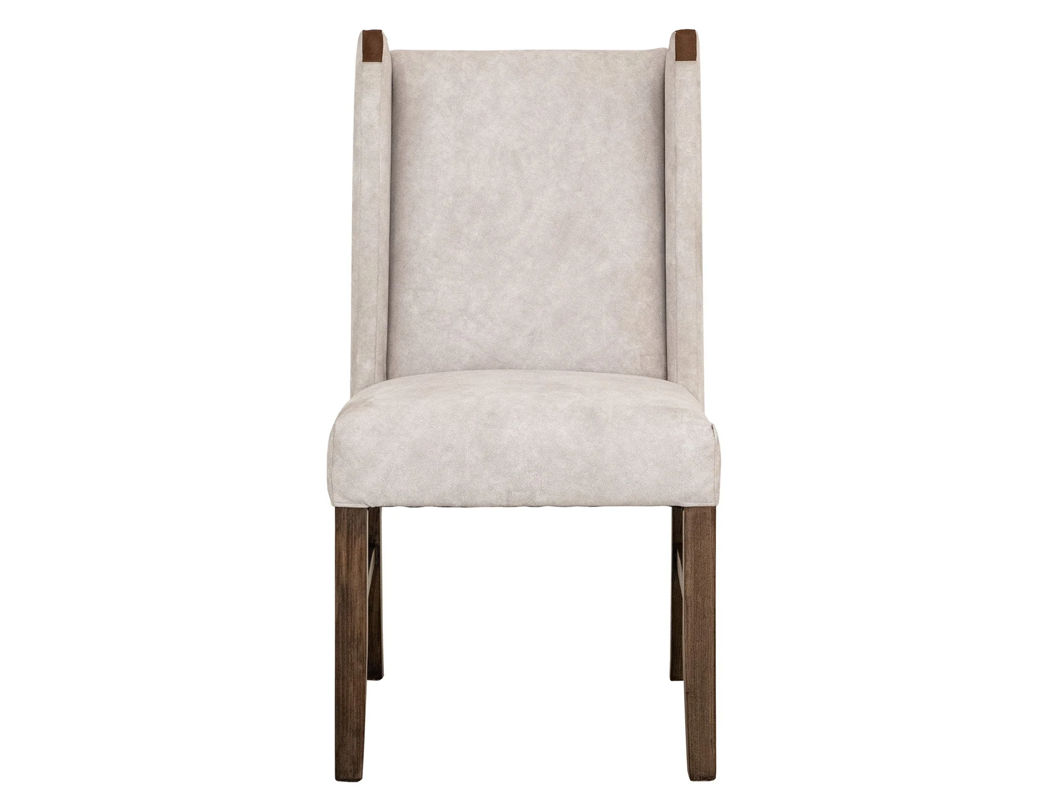 Silver - Upholstered Chair (Set of 2) - Ivory / Dark Brown - Image 4