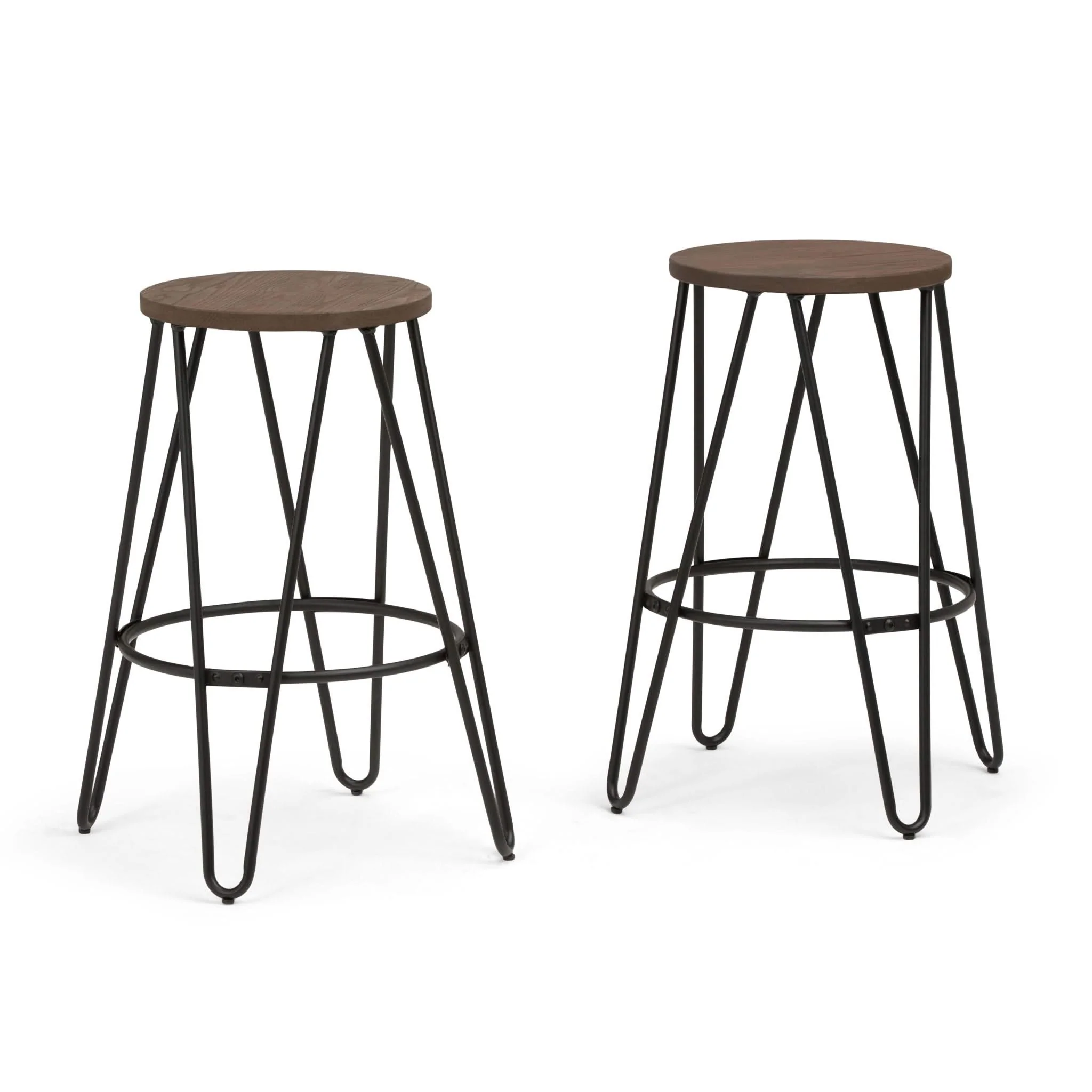 Simeon - Multifunctional Metal Stool With Wood Seat - Image 5