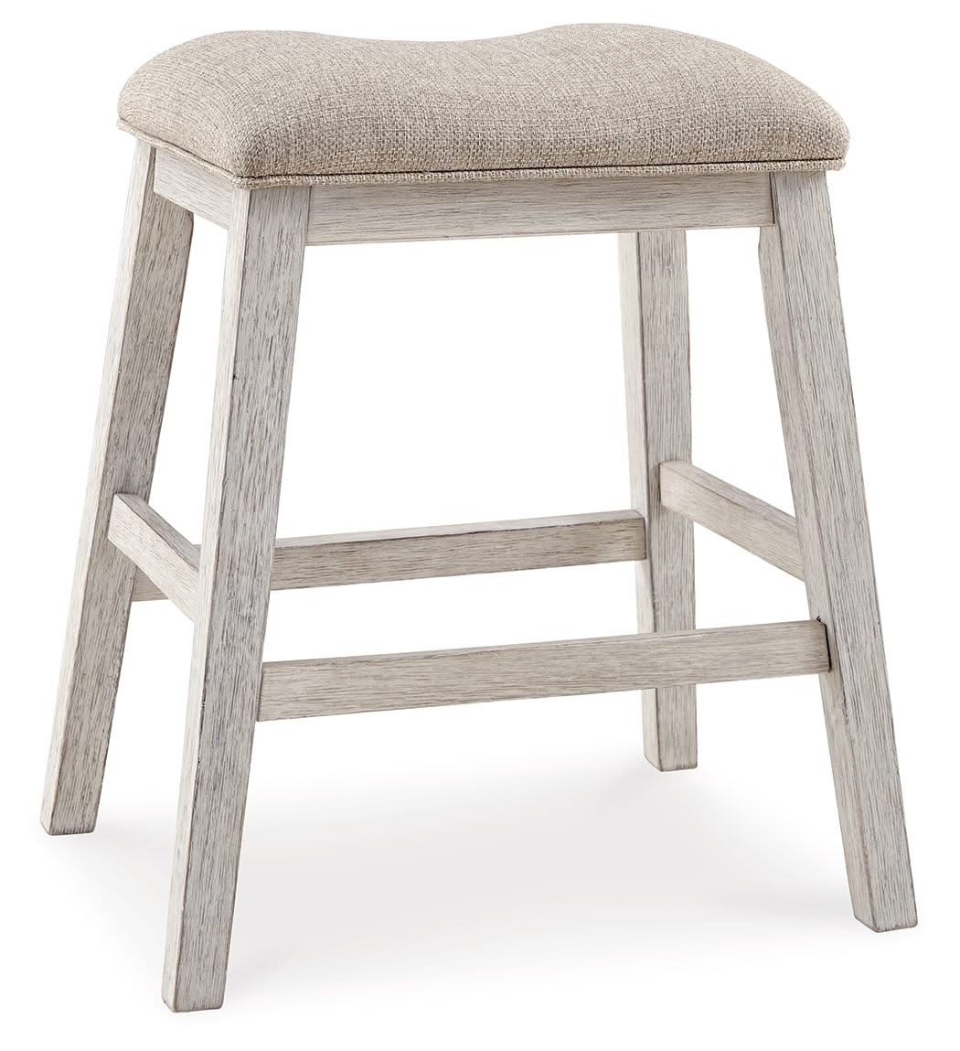 Skempton - Upholstered Stool (Set of 2) - White - Image 3