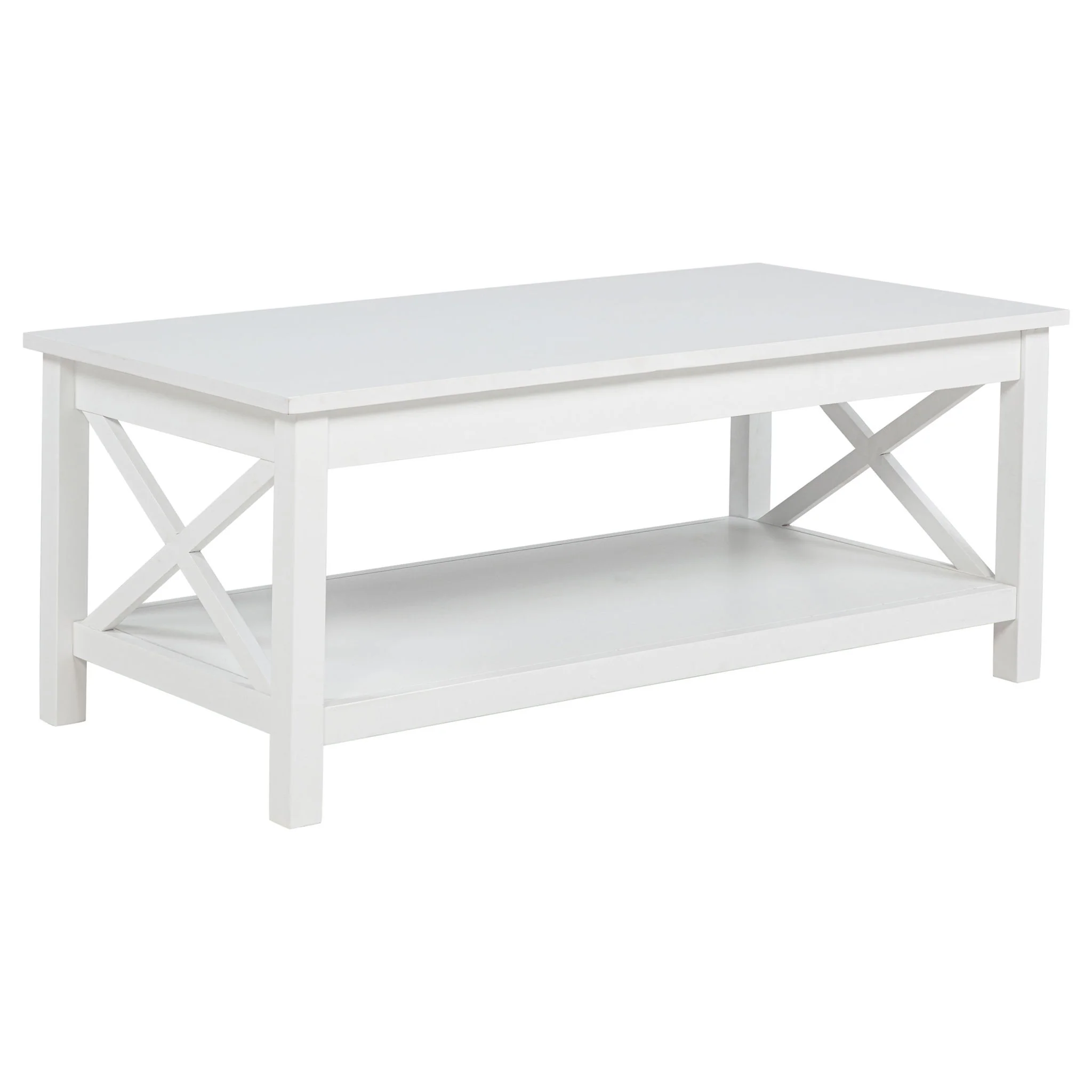 Skyview 44-inch Rectangular Lift Top Coffee Table White - Image 4
