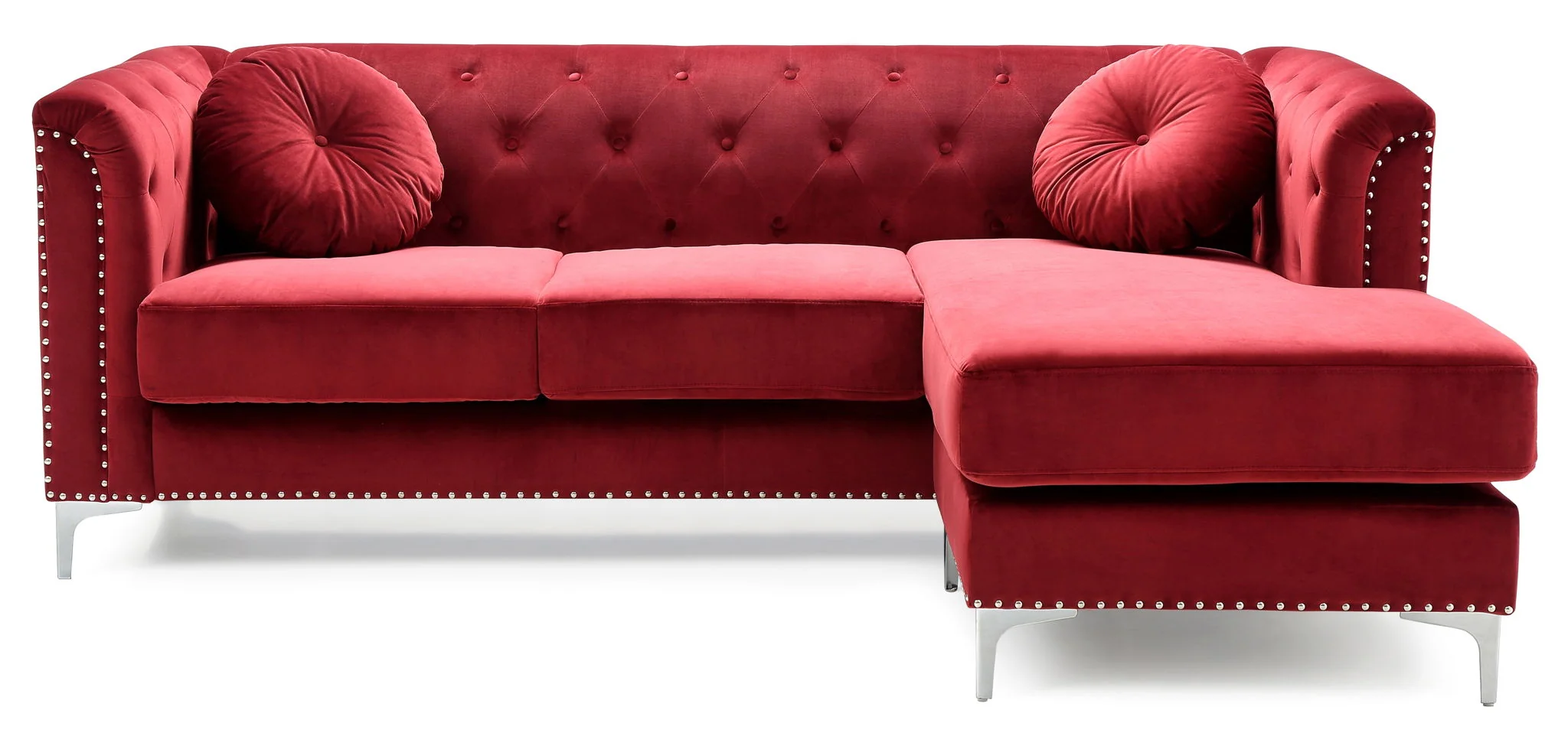 Soft y Micro Suede Sofa Chaise - Image 6