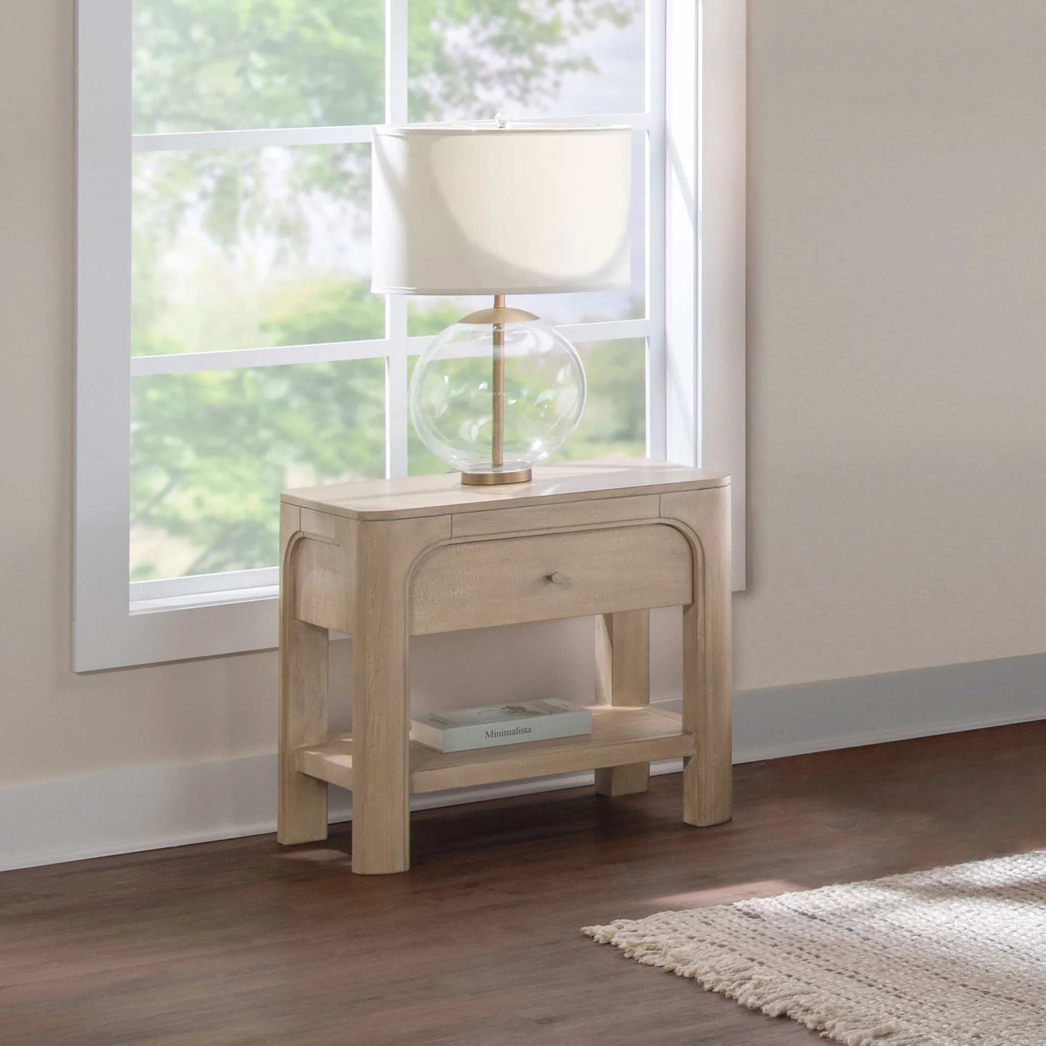 Solano 1-drawer Nightstand Bedside Table Weathered Mango - Image 3