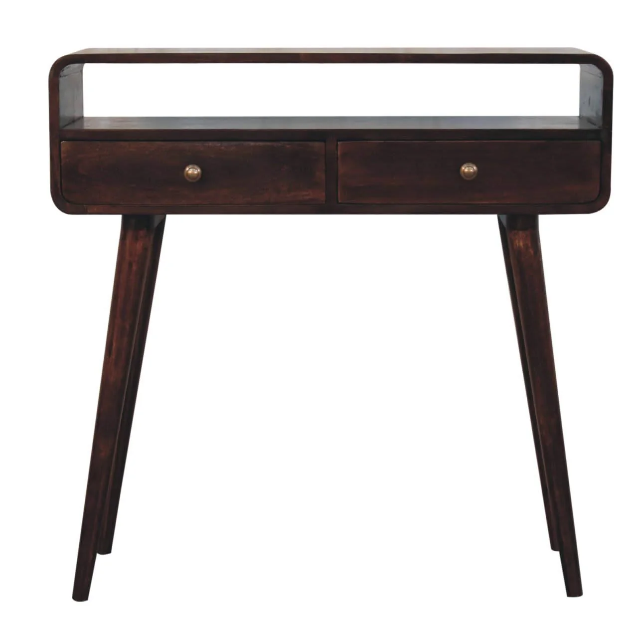Solid Wood Curved Console Table - Image 12
