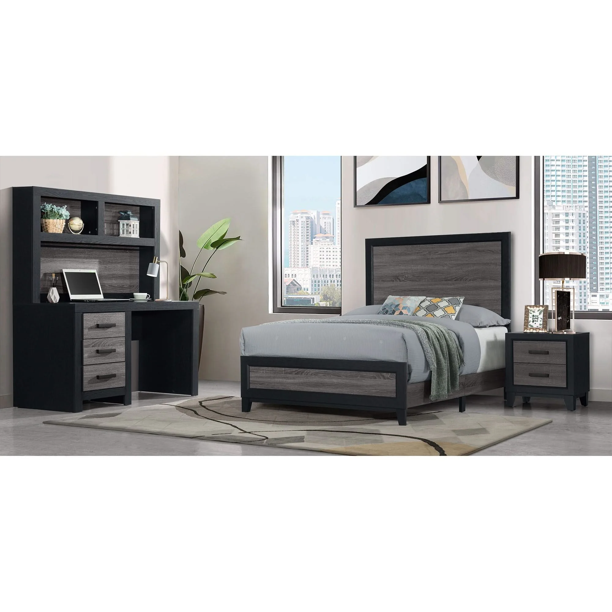 Soluto - Dresser - Gray / Black - Image 4