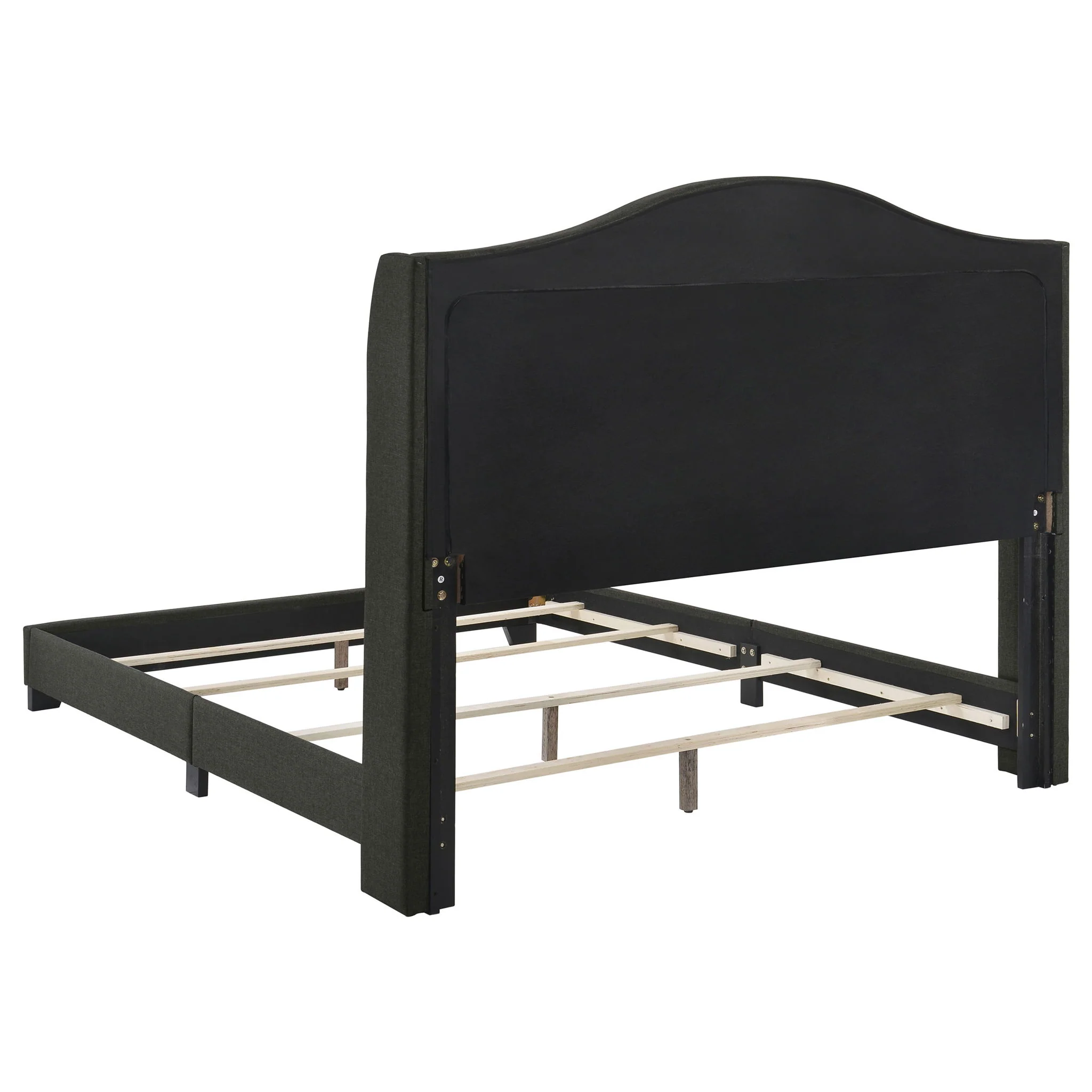 Sonoma Upholstered Full Wingback Bed Grey - Image 4