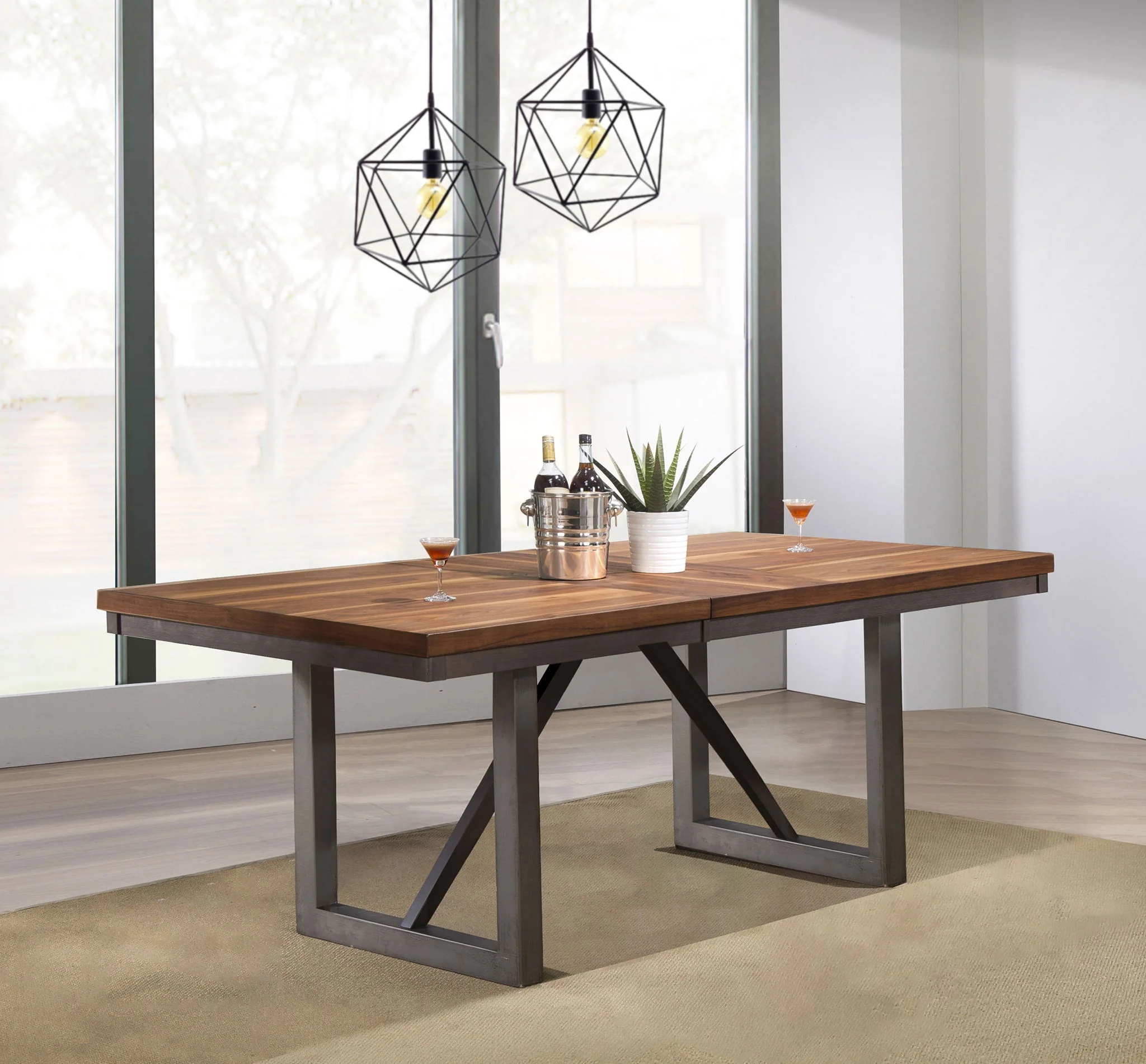 Spring Creek 77-inch Extension Dining Table Natural Walnut - Image 3