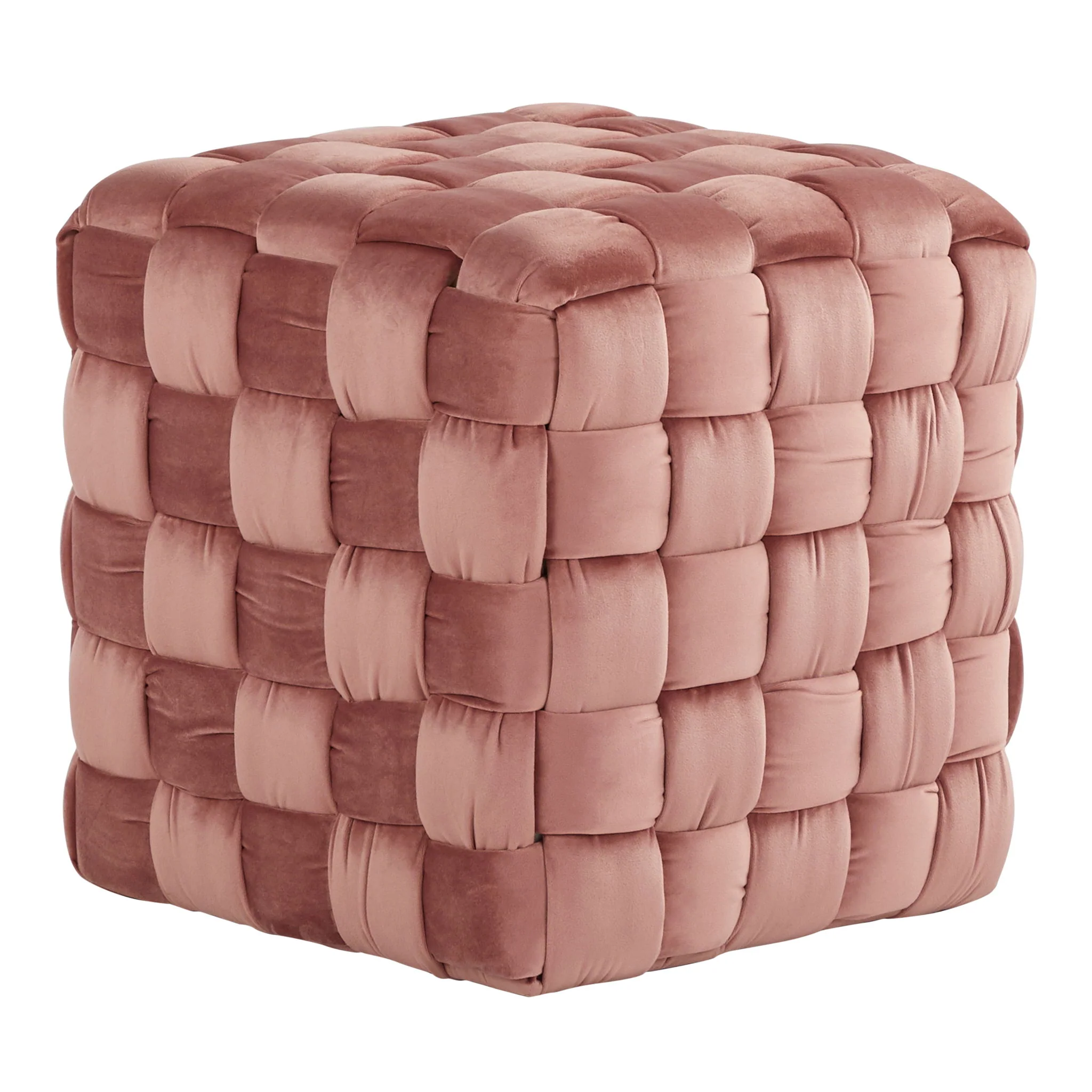 Square Braided Ottoman - - Image 2