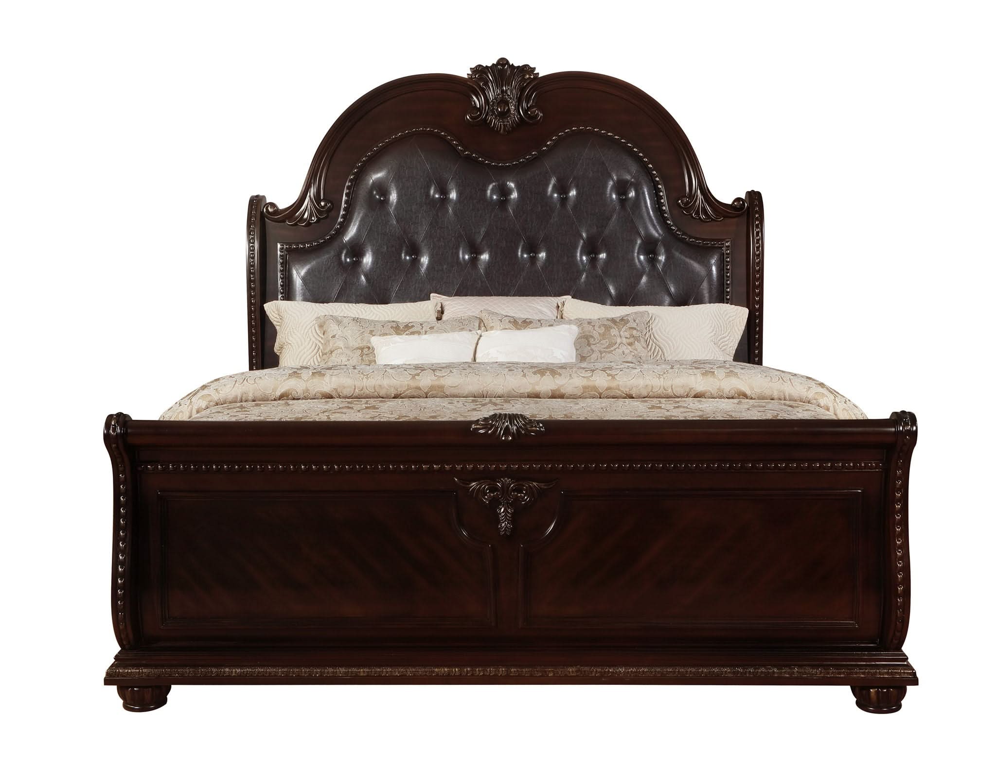 Stanley - California King 4 Piece Bedroom Set - Cherry - Image 3