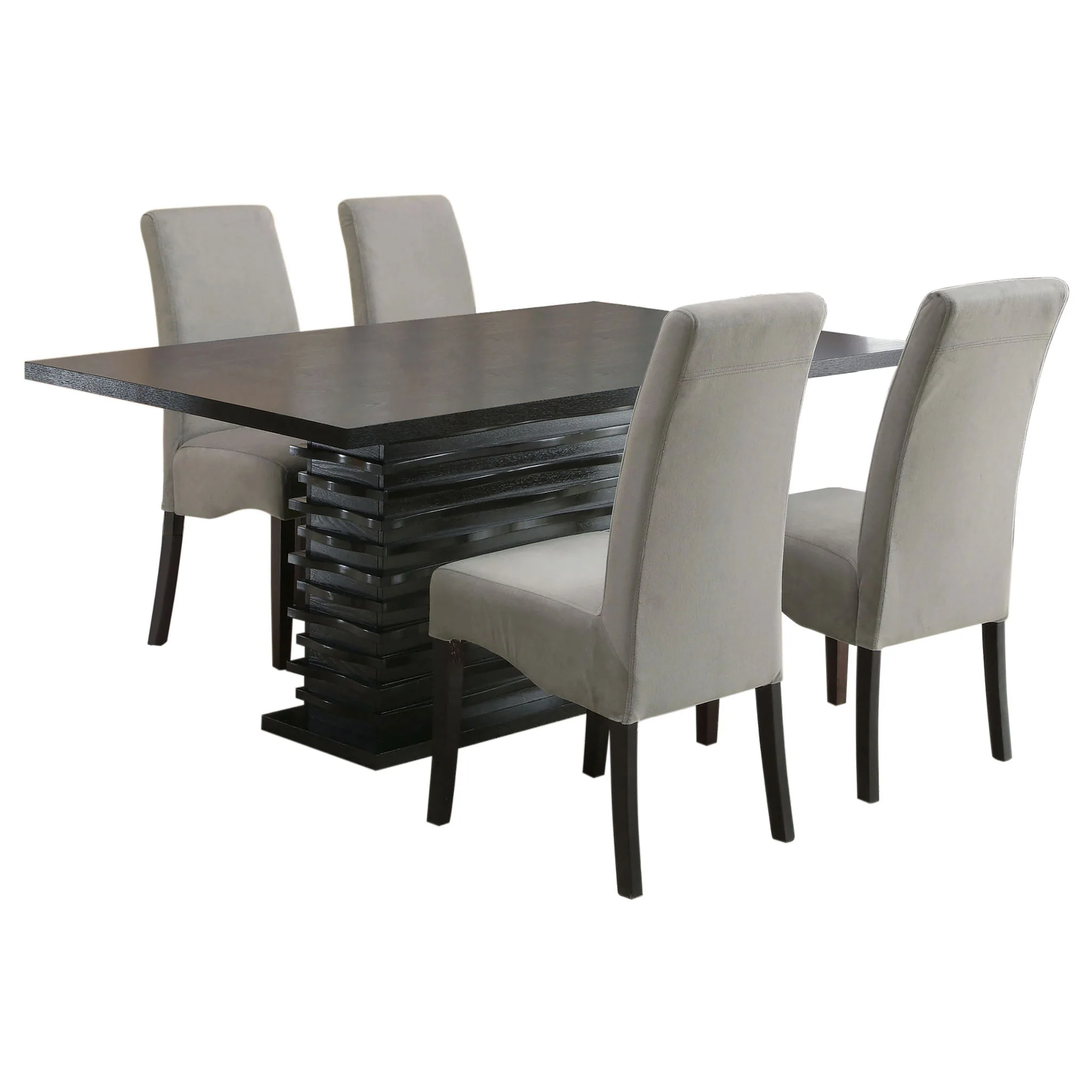 Stanton 5-piece Rectangular Dining Table Set Grey - Image 2