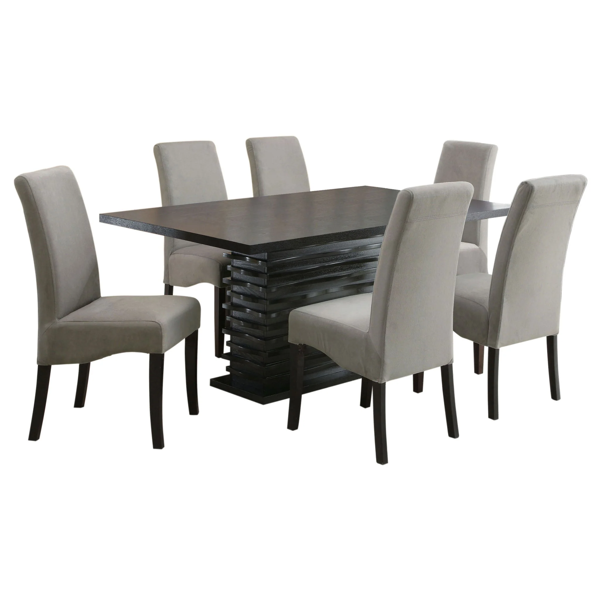 Stanton 7-piece Rectangular Dining Table Set Grey - Image 2