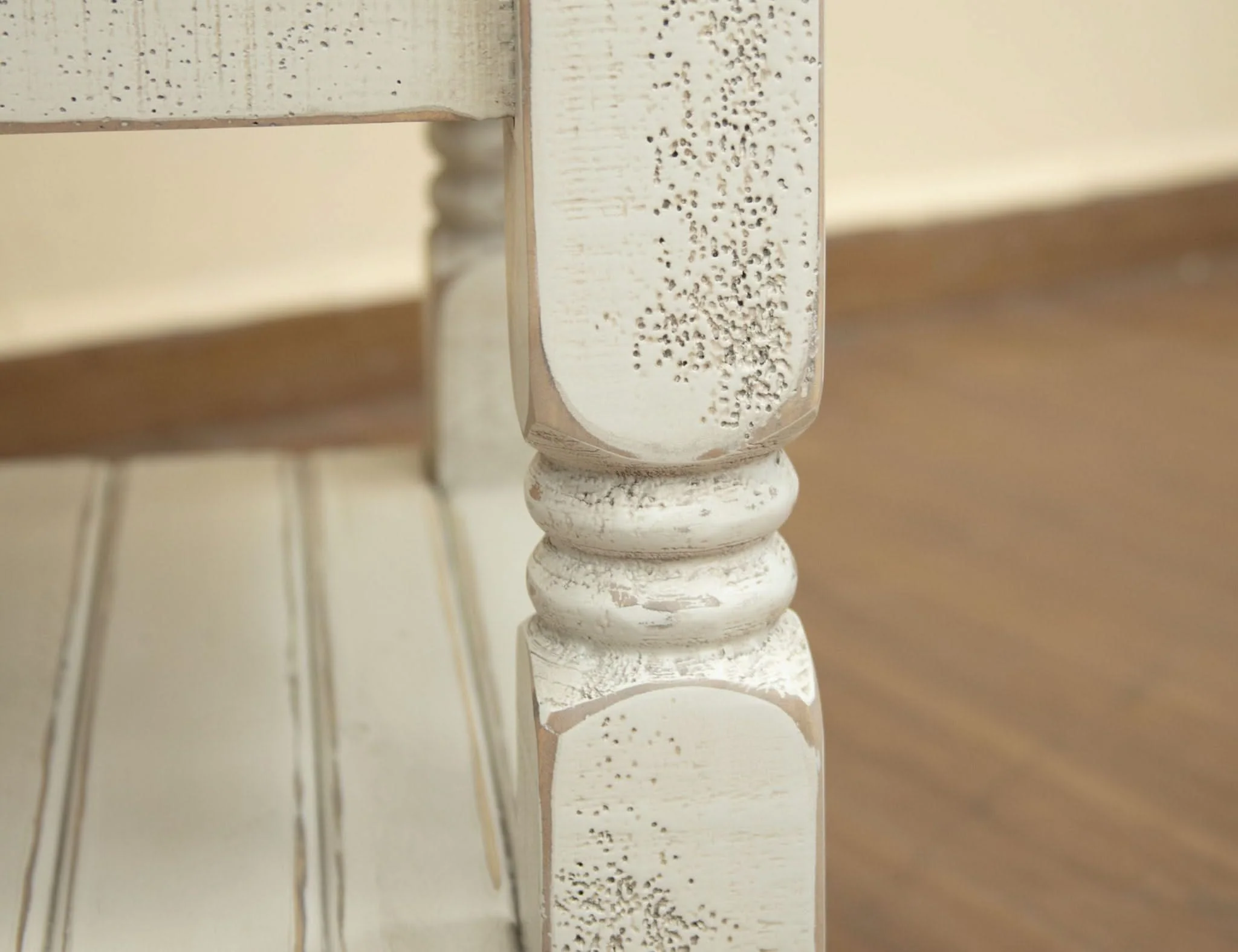 Stone - Cocktail Table With 4 Drawers - Antiqued Ivory / Weathered Gray - Image 4