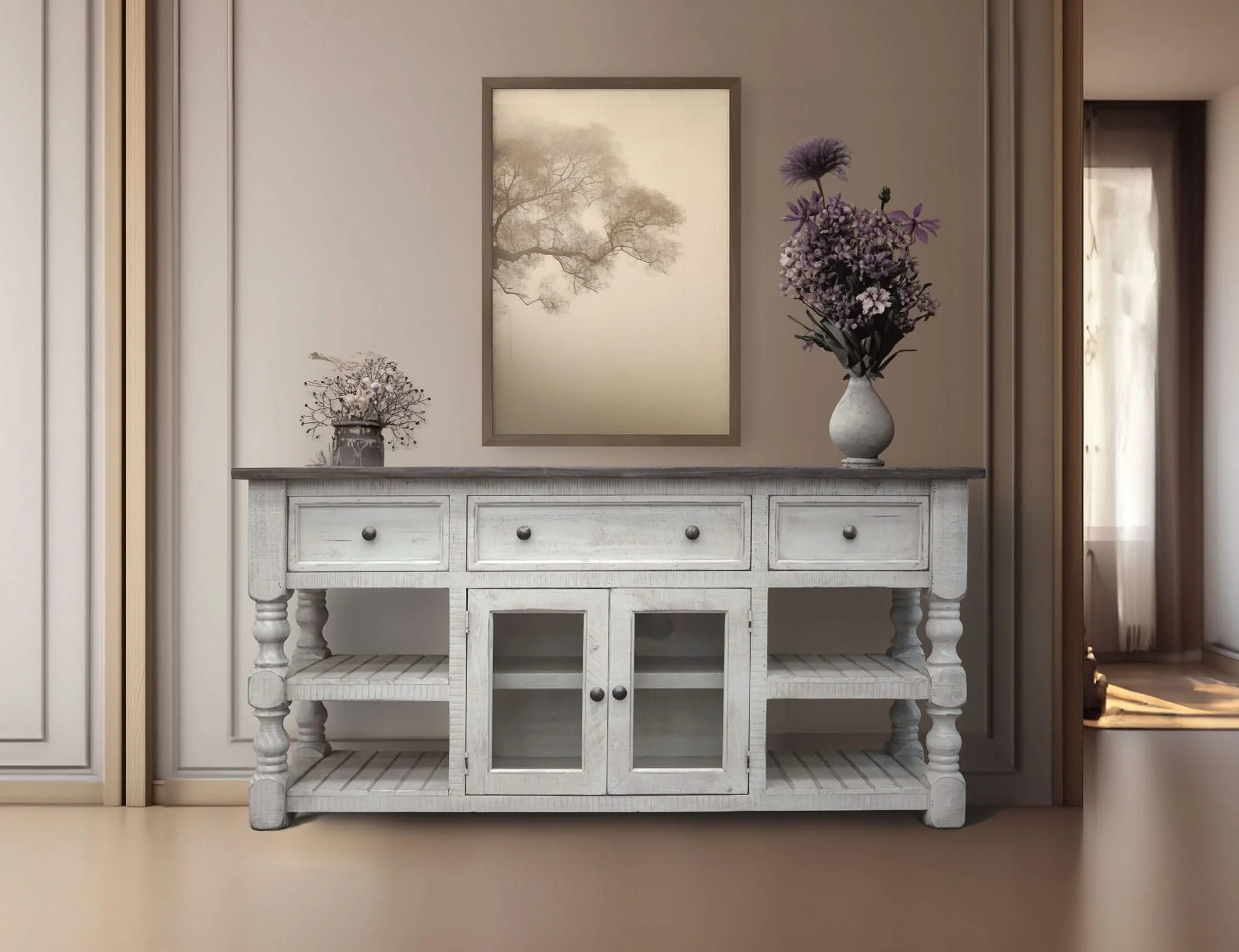 Stone - TV Stand with Drawers - Image 10