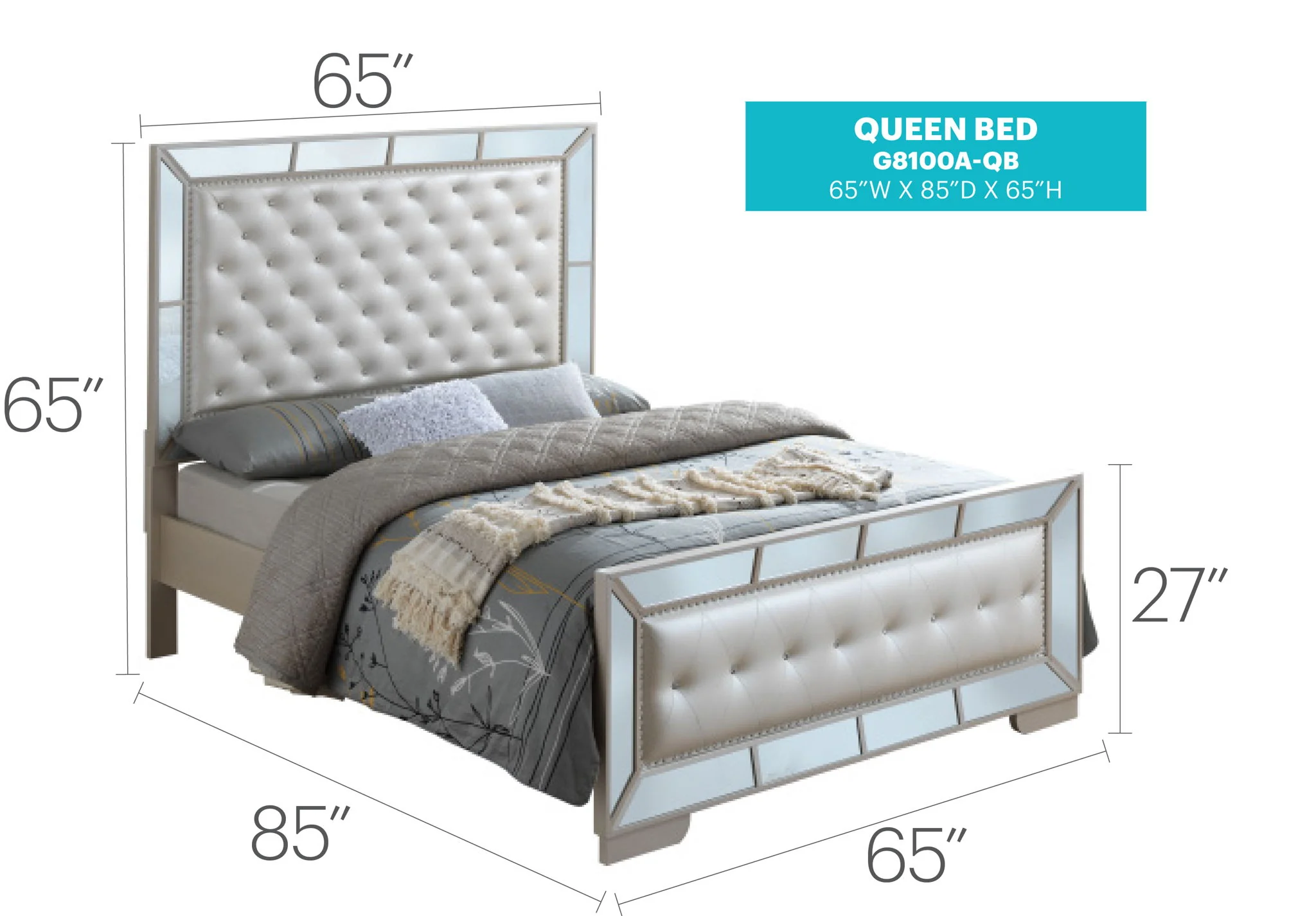 Stylish Contemporary Bed With Minimalist Design - Image 9