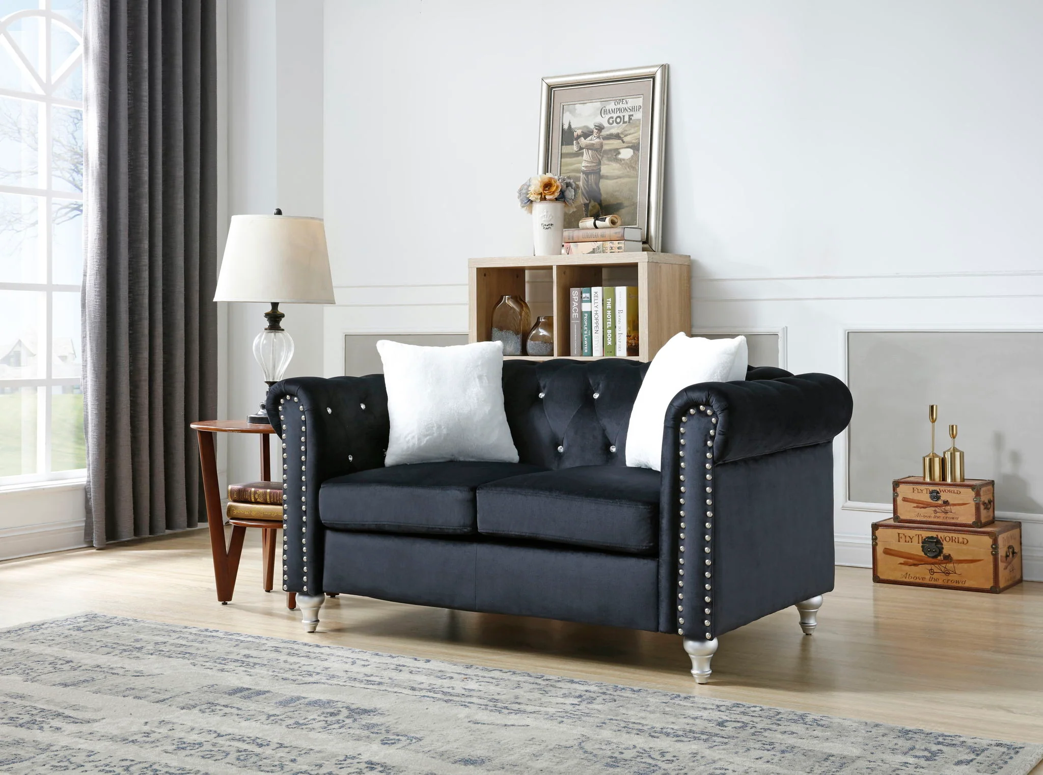 Stylish Contemporary Loveseat - Image 6