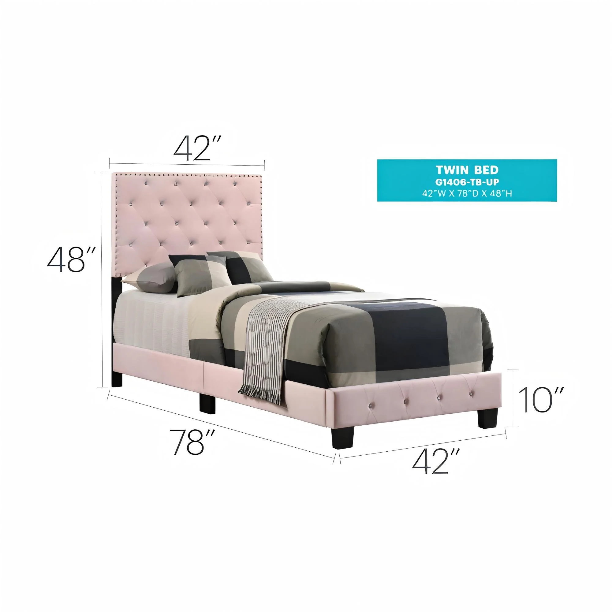 Luxurious Upholstered Bed - Image 53