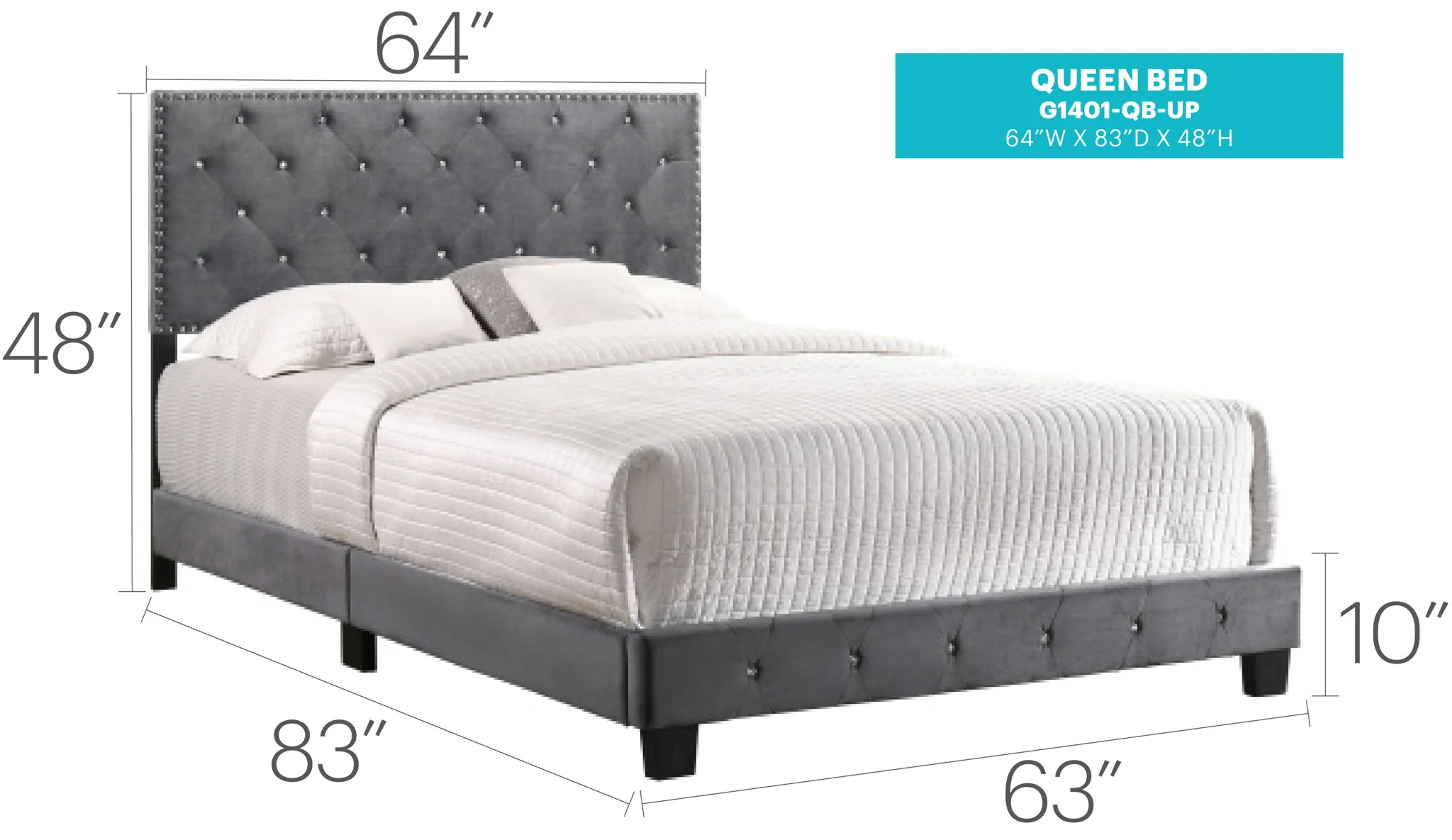 Luxurious Upholstered Bed - Image 55