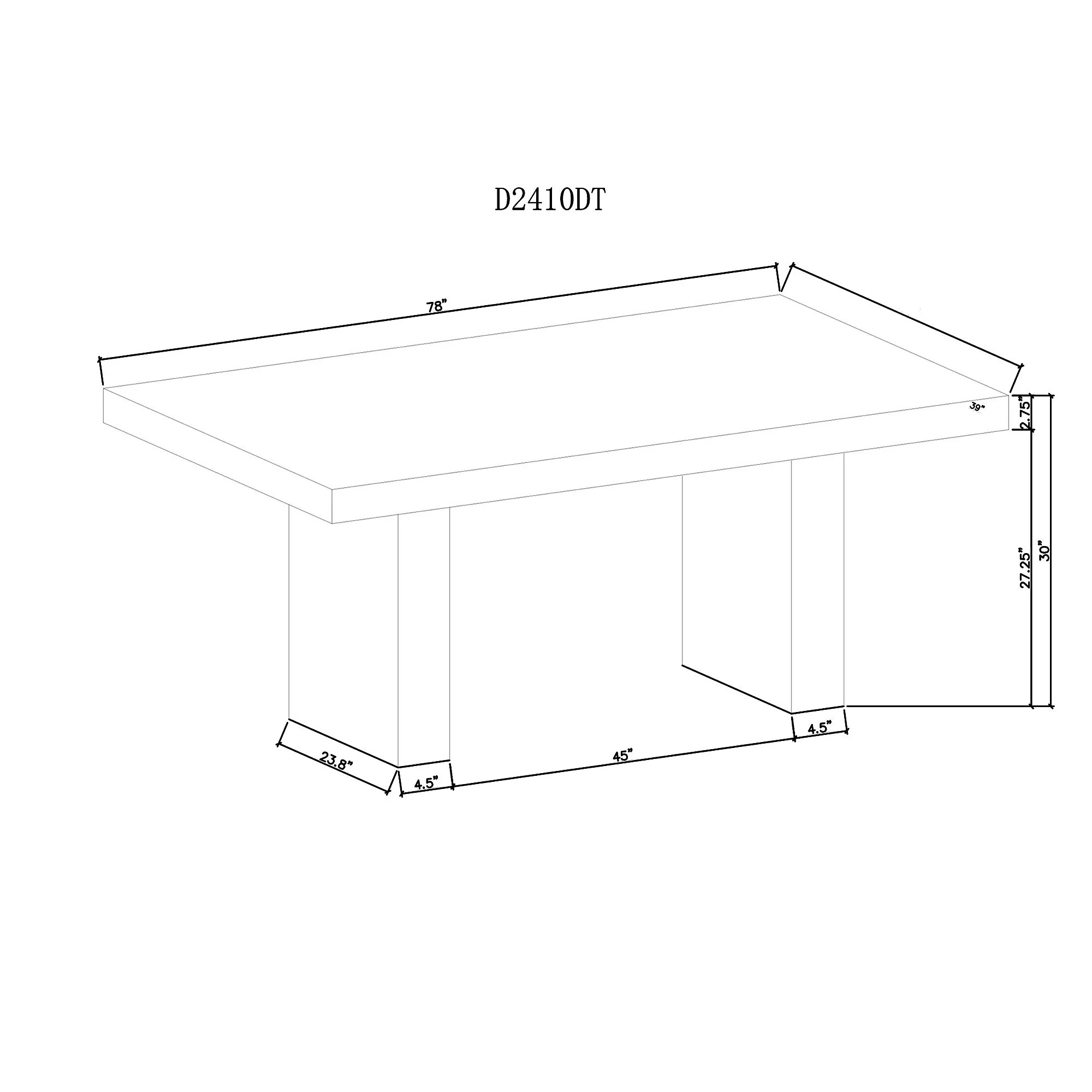 Susan - Dining Table Set With Base - Gray - Image 3