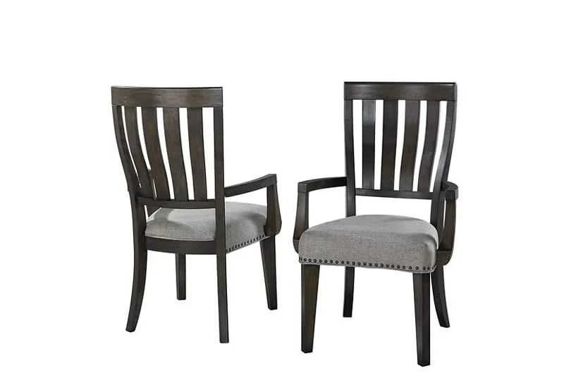 Talley’s Crossing Rustic Hickory 7 Piece Dining Set with Extension Table and Upholstered Chairs - Image 4