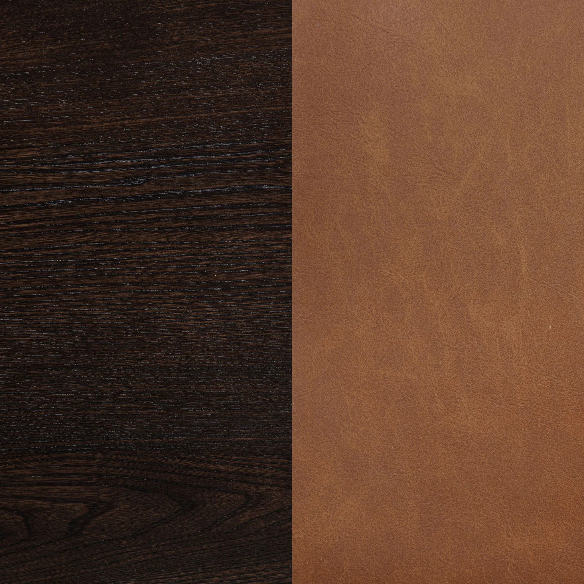 Tegan Faux Leather Upholstered Counter Height Chair Cognac (Set of 2) - Image 2