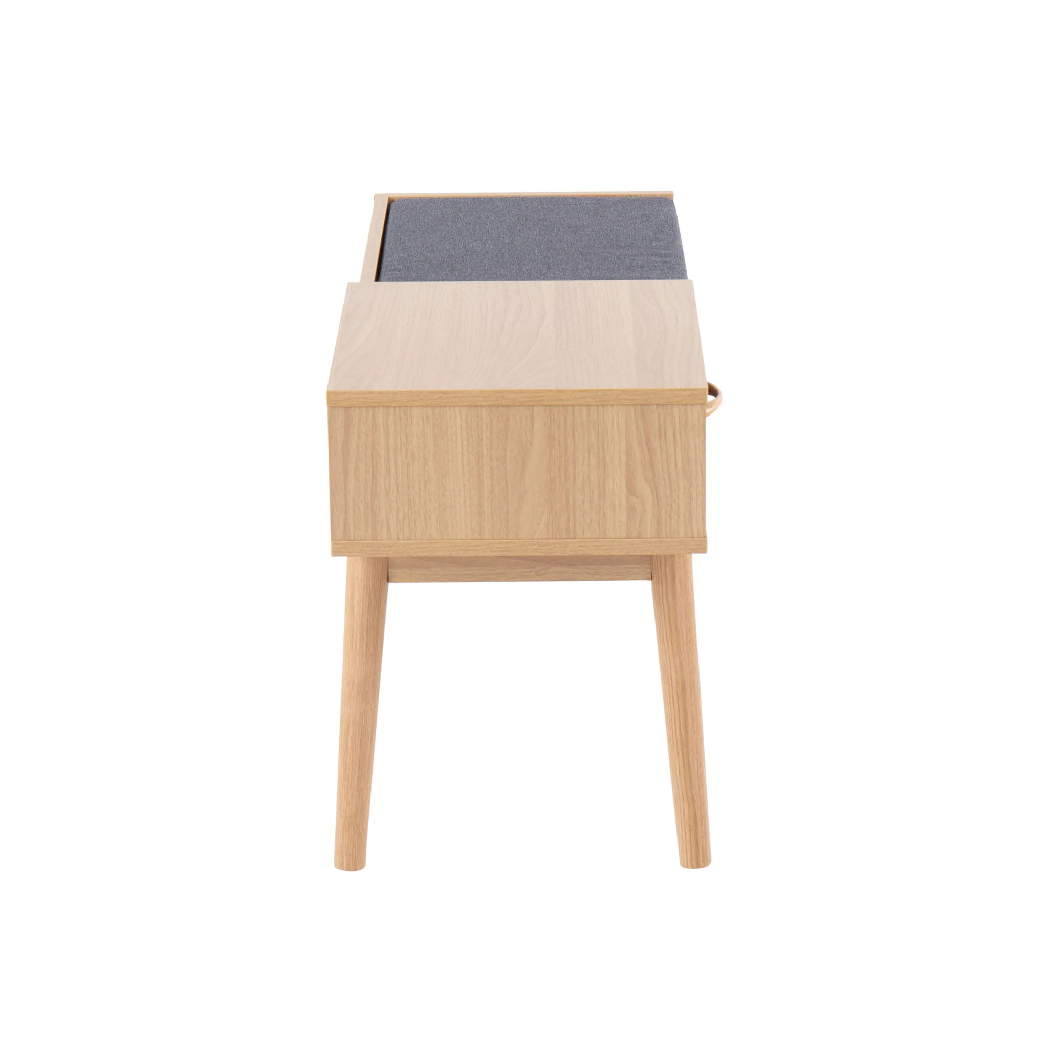 Telephone Contemporary Bench With Pull Out Drawer - Image 3