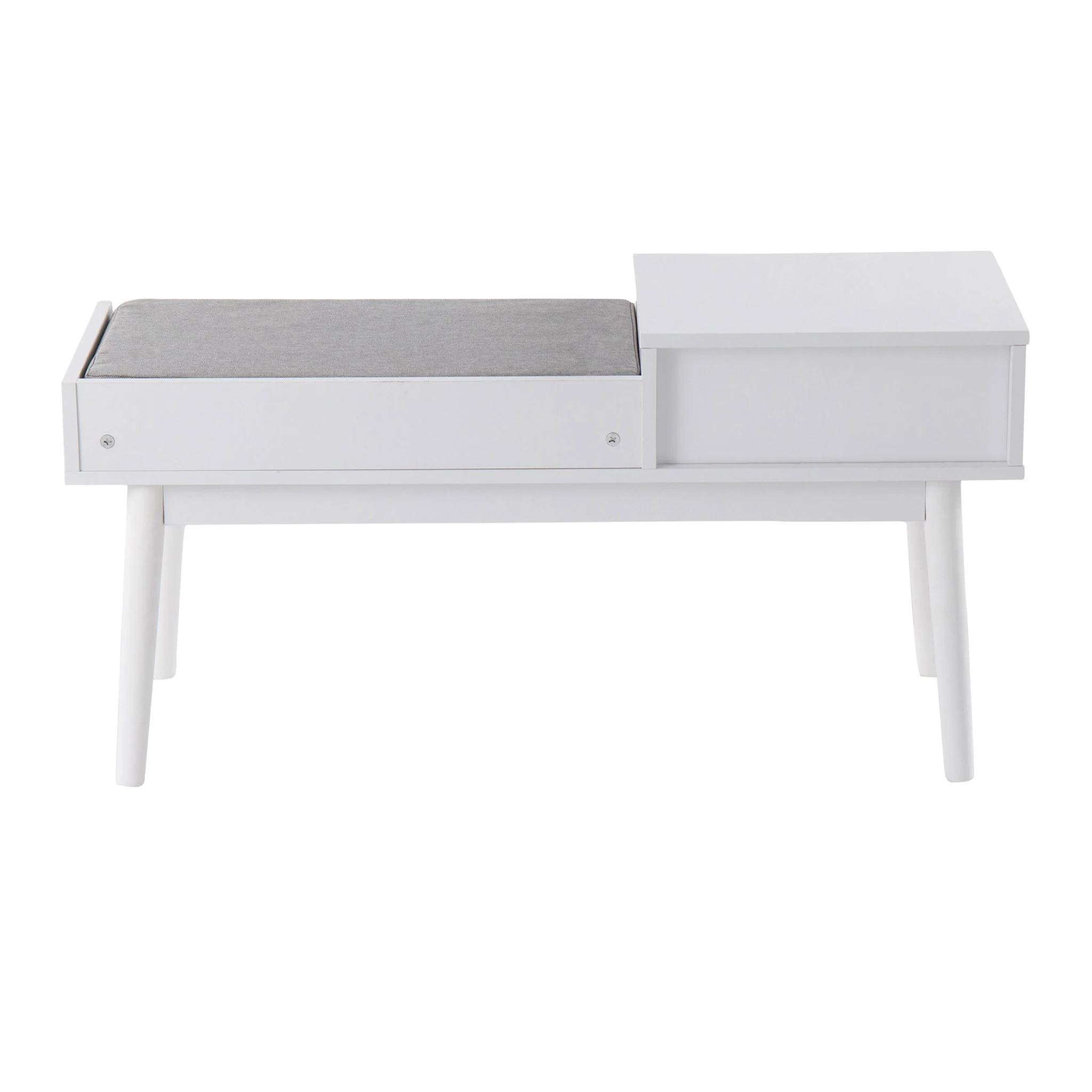 Telephone Contemporary Bench With Pull Out Drawer - Image 8