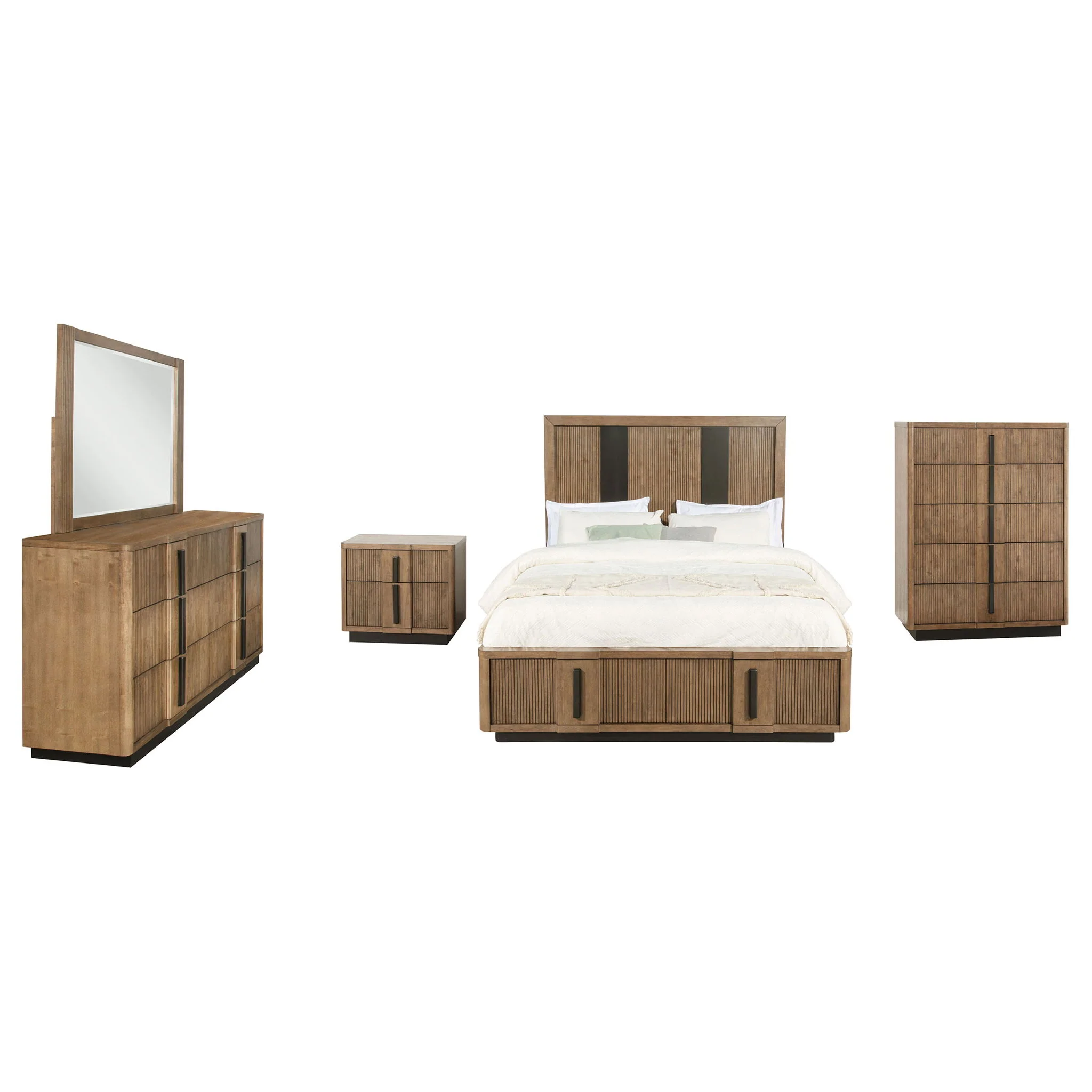 Terrace 5-piece California King Bedroom Set Ash Brown - Image 4