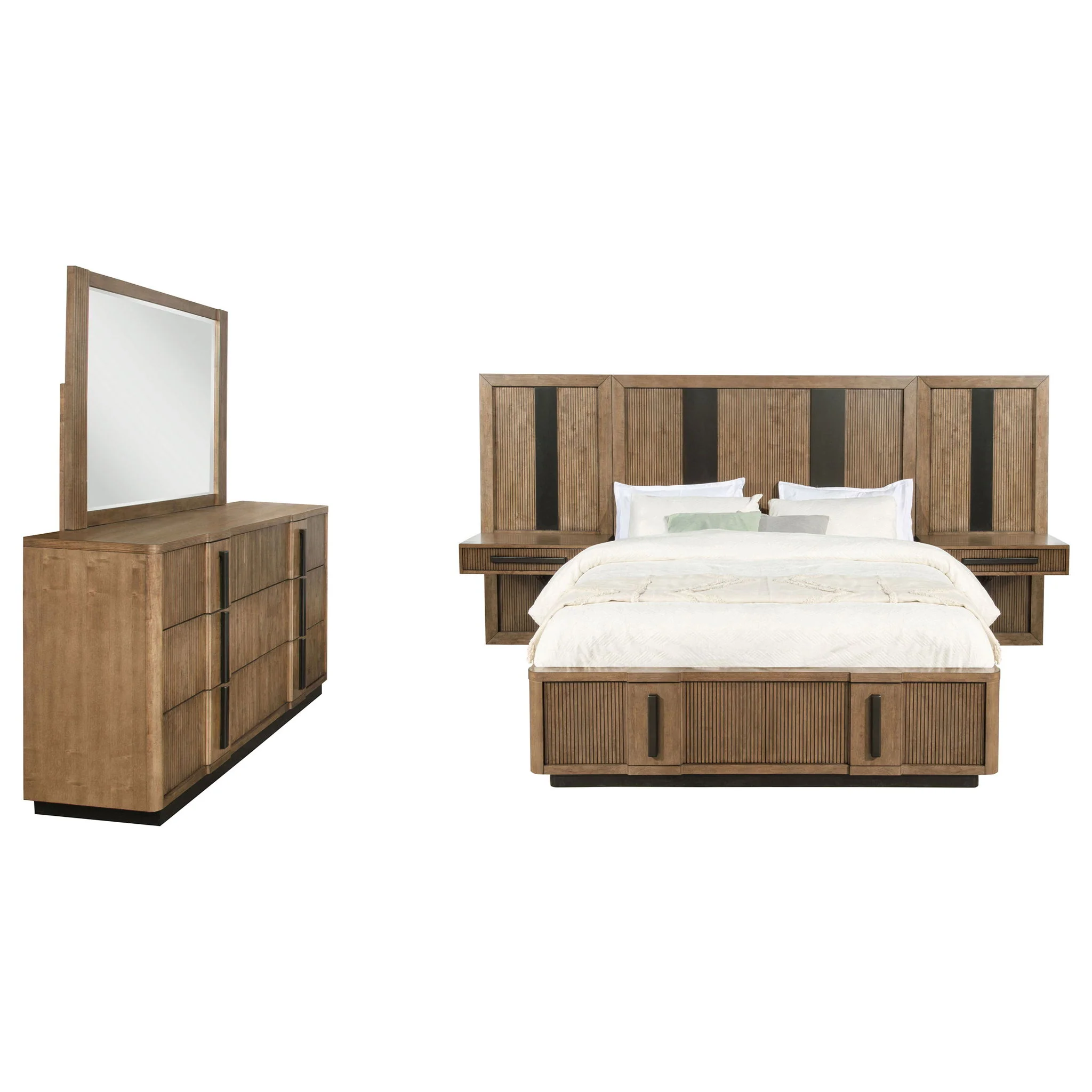 Terrace 5-piece Queen Panel Bedroom Set Ash Brown - Image 3