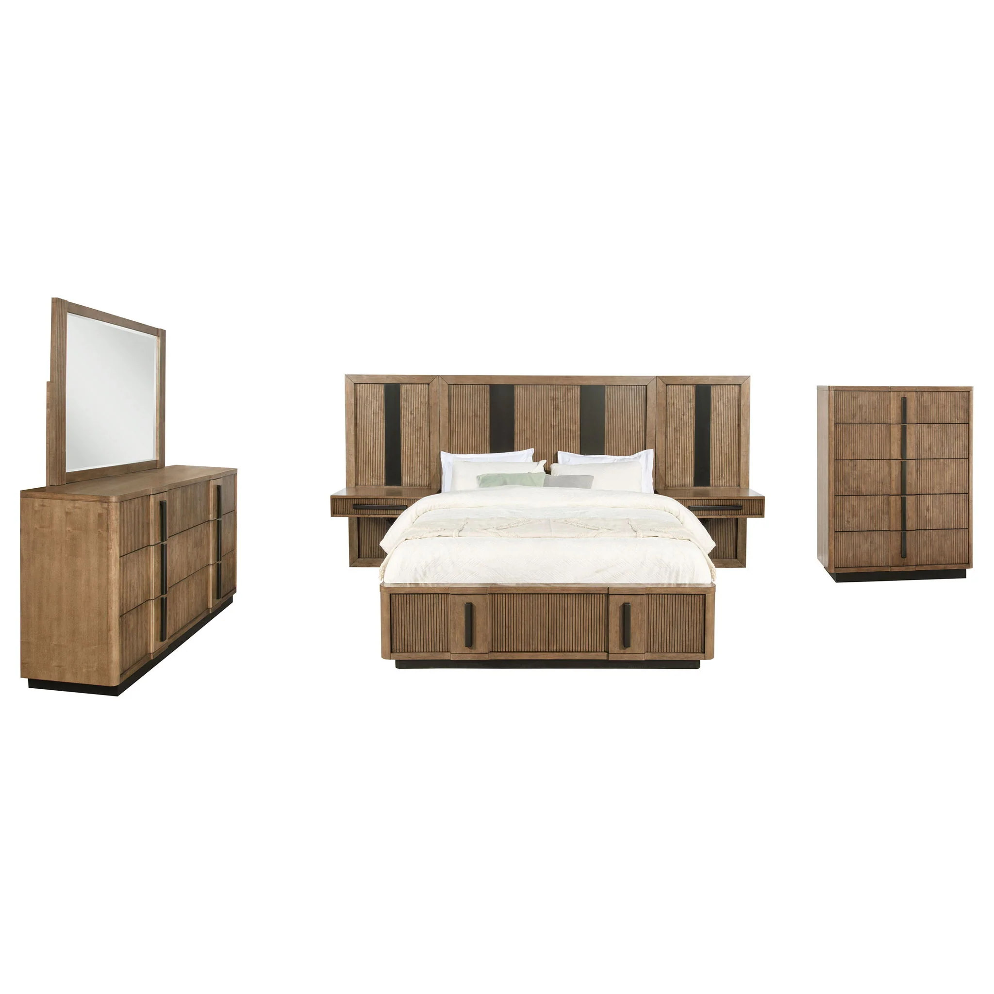 Terrace 6-piece Queen Panel Bedroom Set Ash Brown - Image 3