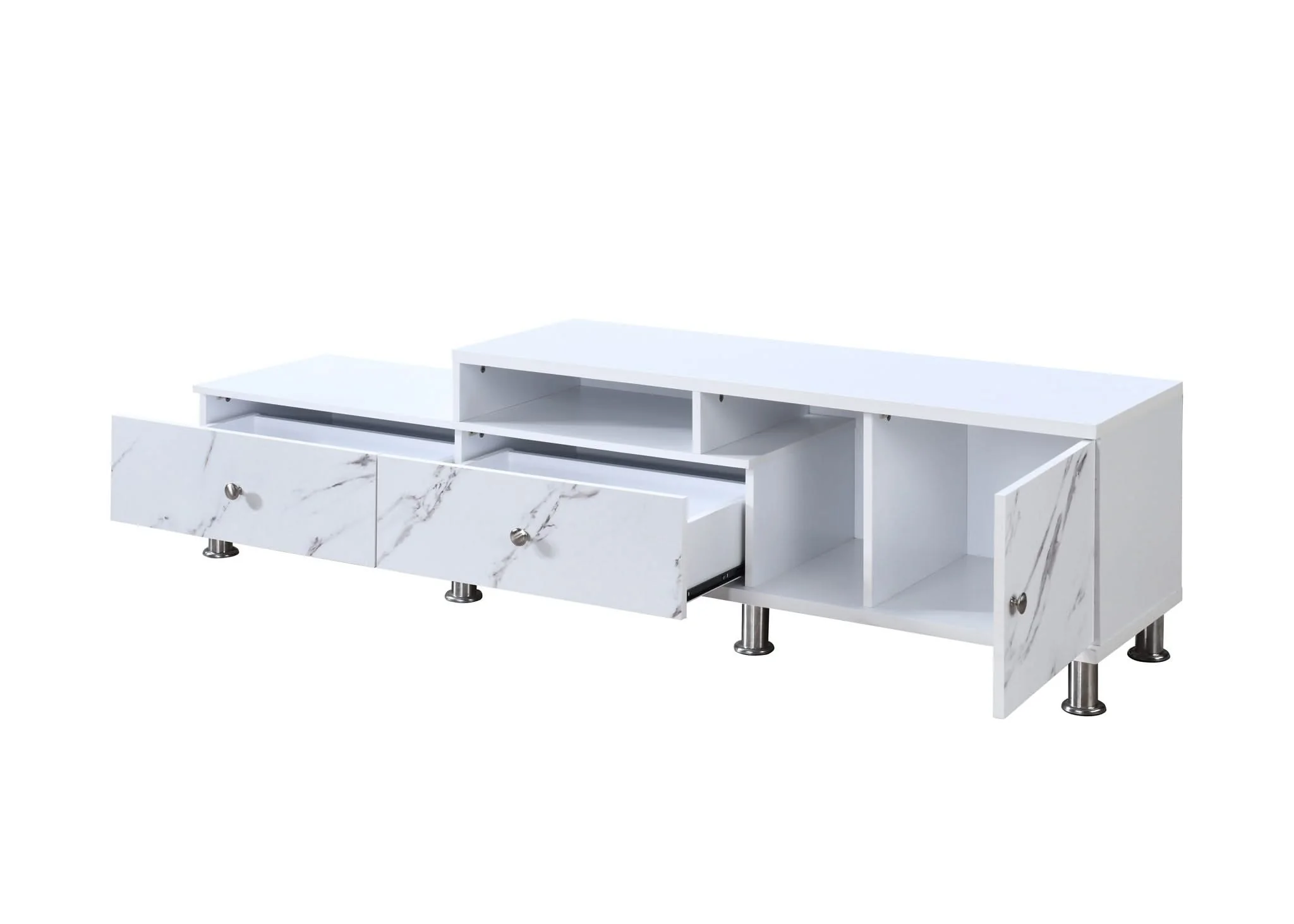 Tessa - TV Stand - White - Image 3
