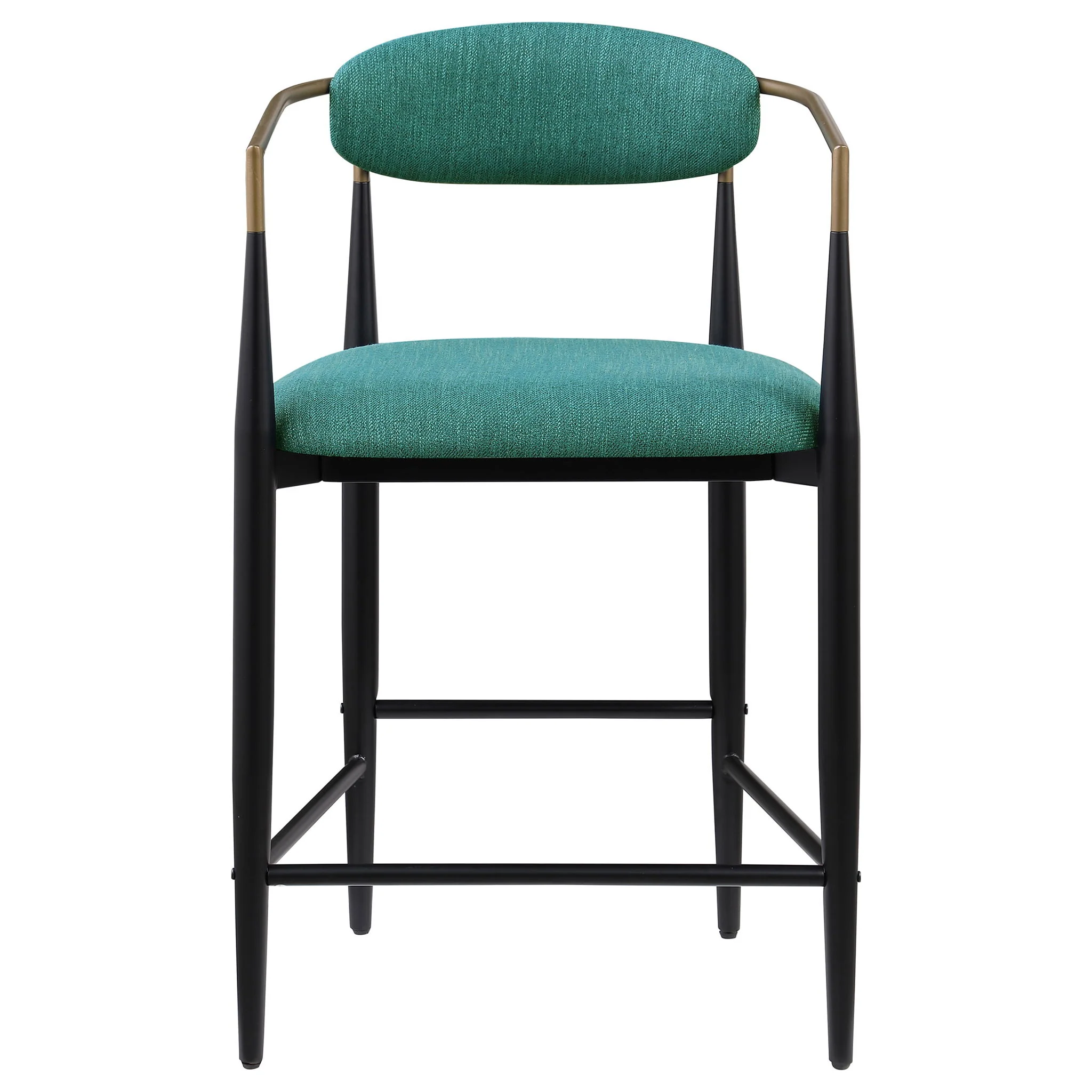 Tina Fabric Upholstered Counter Chair Green (Set of 2) - Image 4