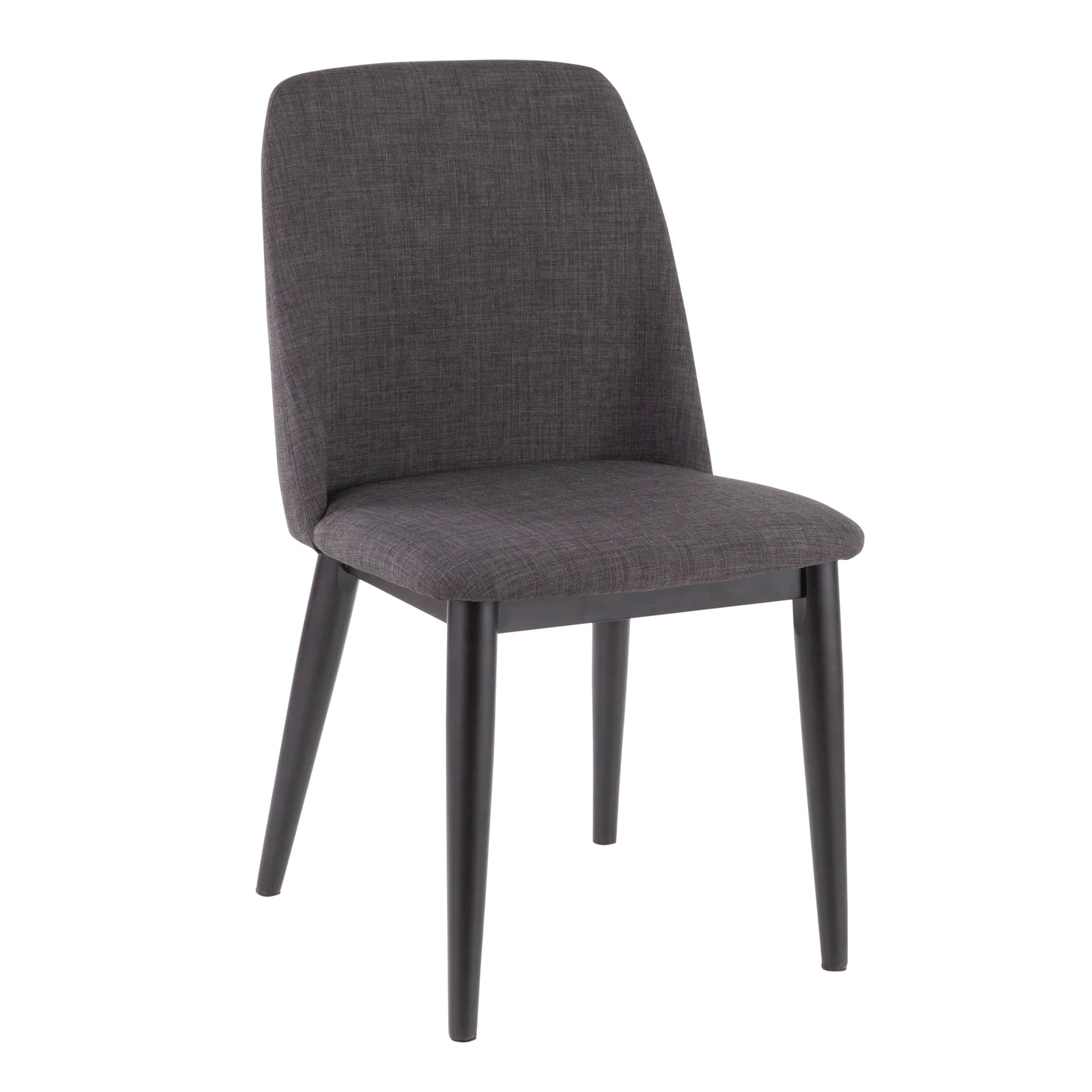 Tintori - Contemporary Dining Chair (Set of 2) - Charcoal - Image 4