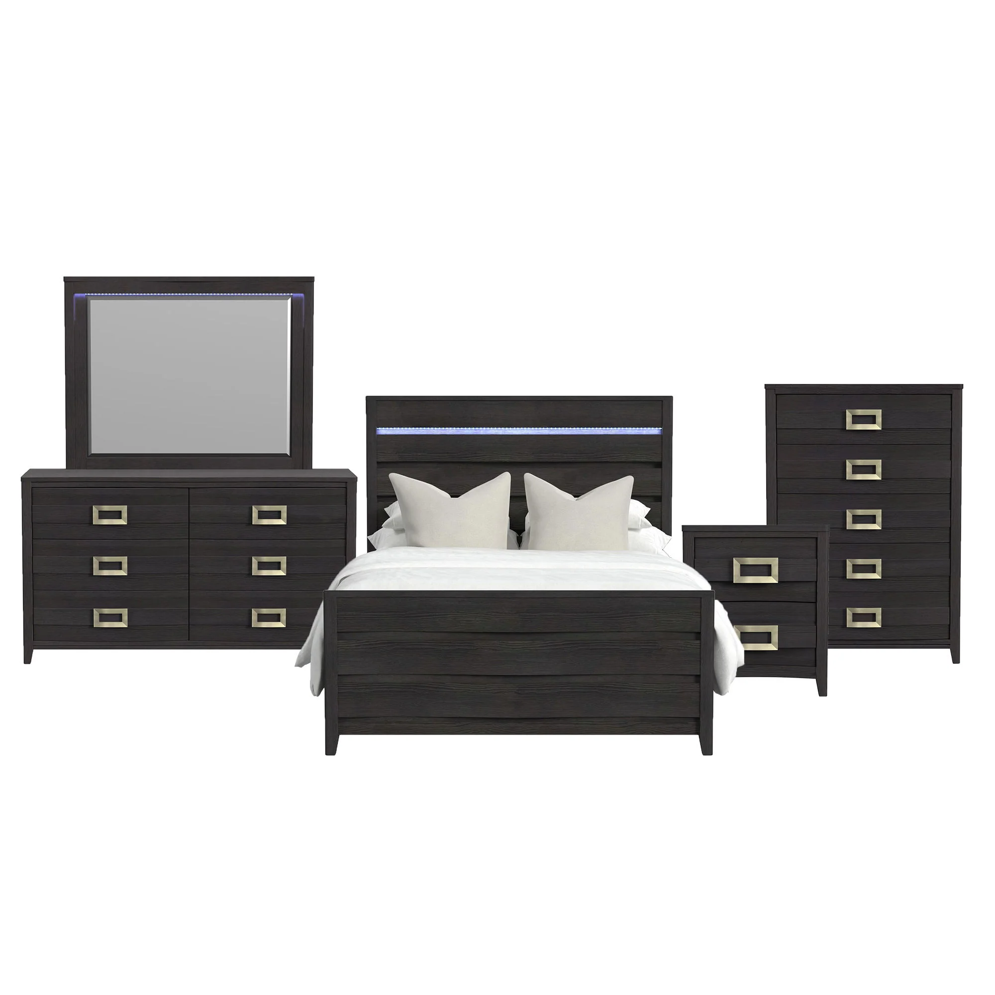Tobias - Bedroom Set With LED - Image 12