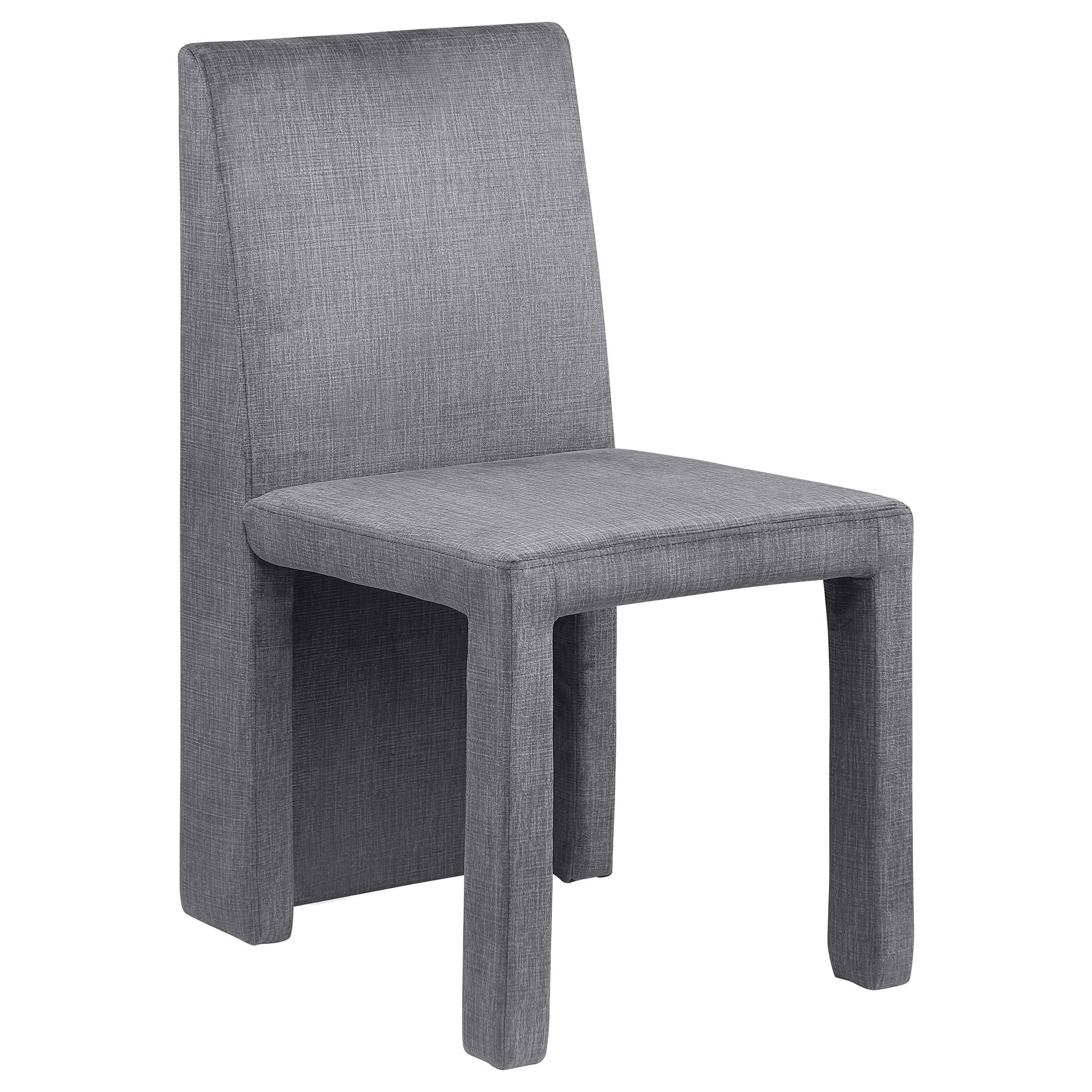 Tordera Velvet Upholstered Dining Side Chair Grey (Set of 2) - Image 2