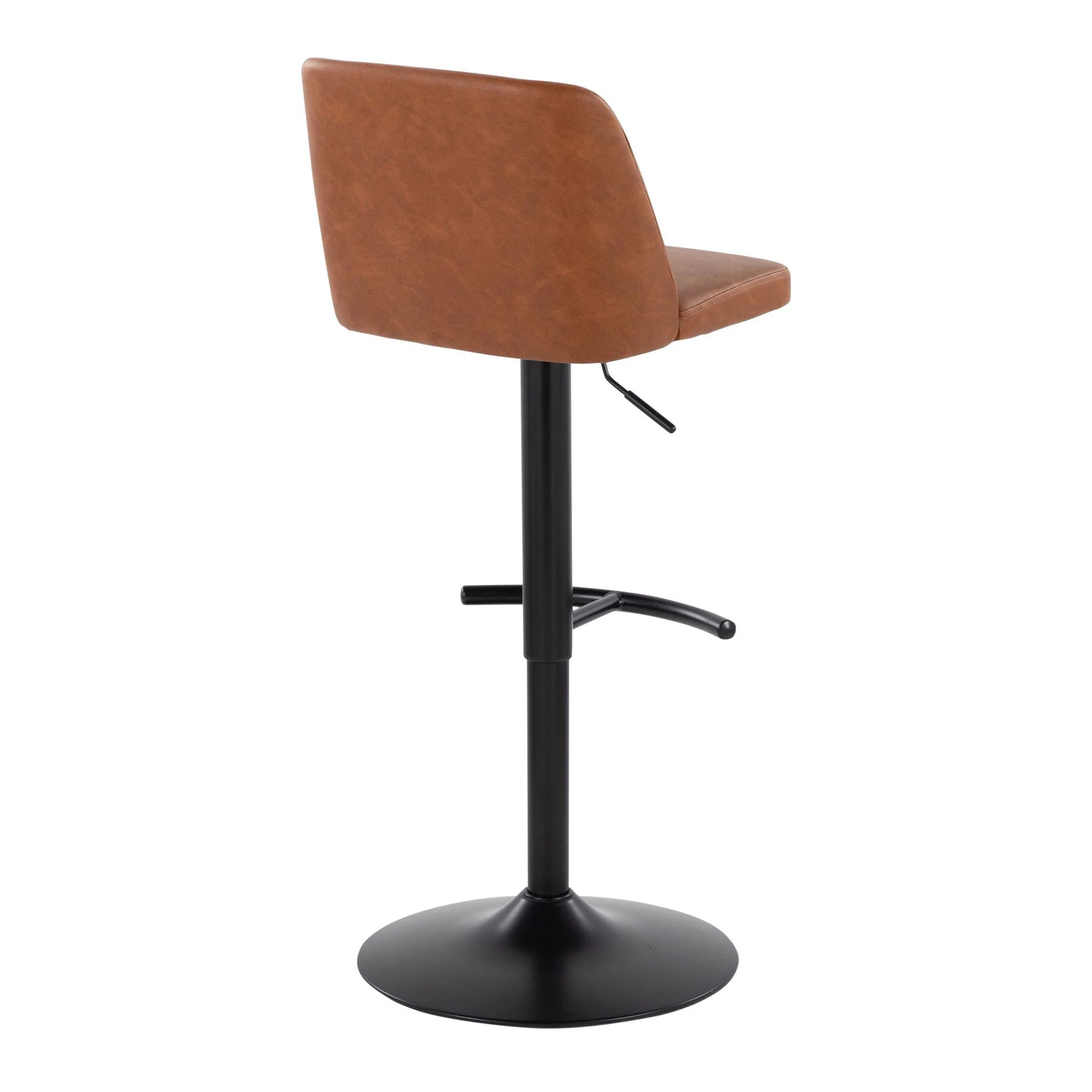 Toriano - Contemporary Adjustable Bar Stool With Rounded T Footrest (Set of 2) - Image 19