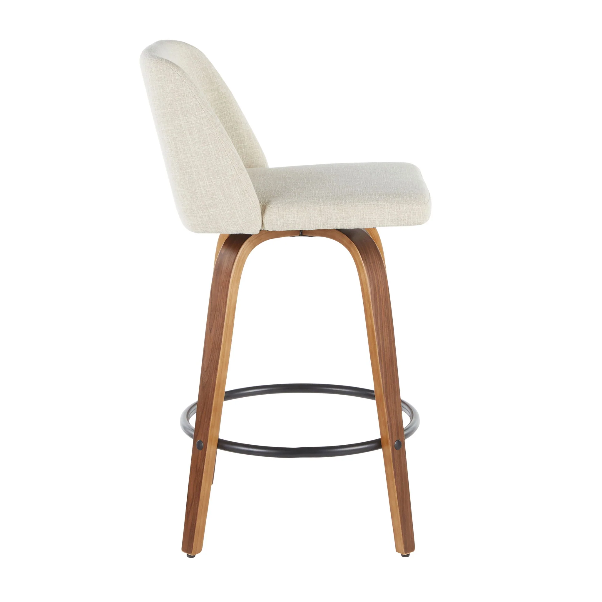 Toriano - Mid-Century Modern Counter Stool (Set of 2) - Image 3