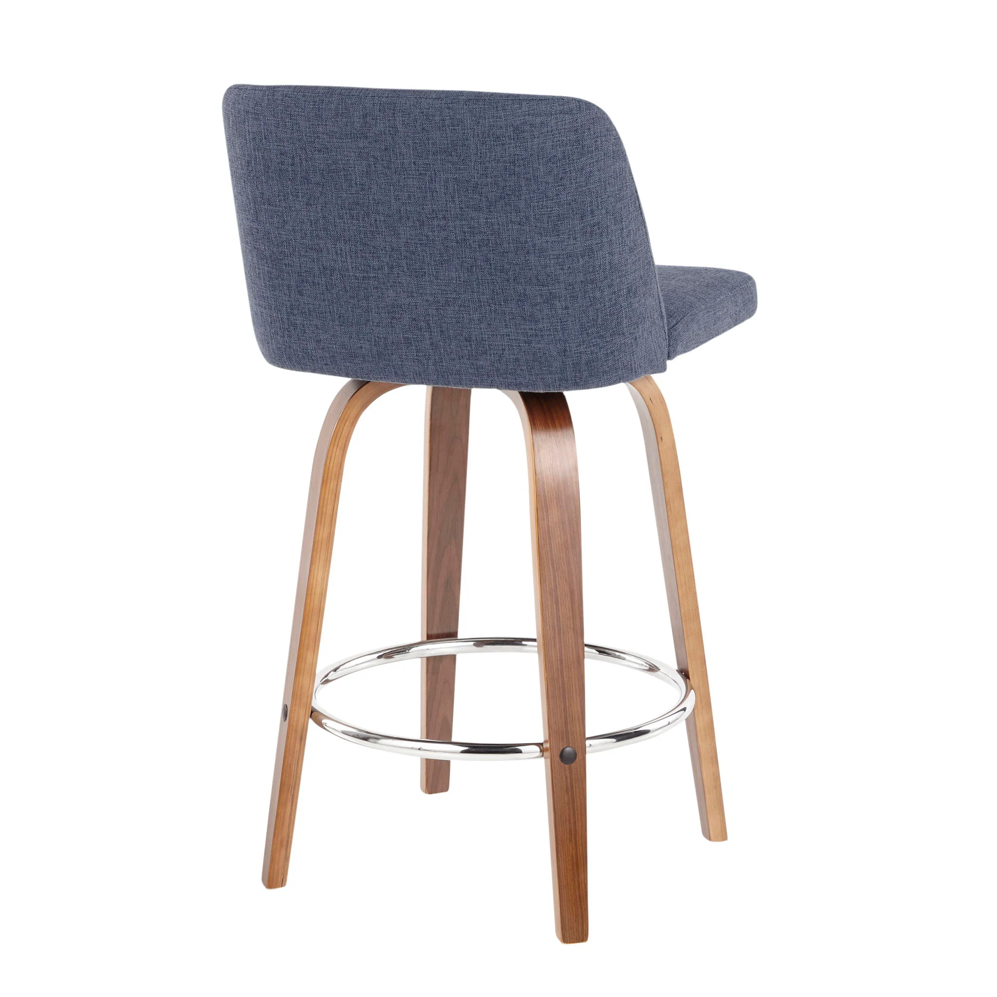 Toriano - Mid-Century Modern Fixed Height Counter Stool With Round Footrest (Set of 2) - Image 14