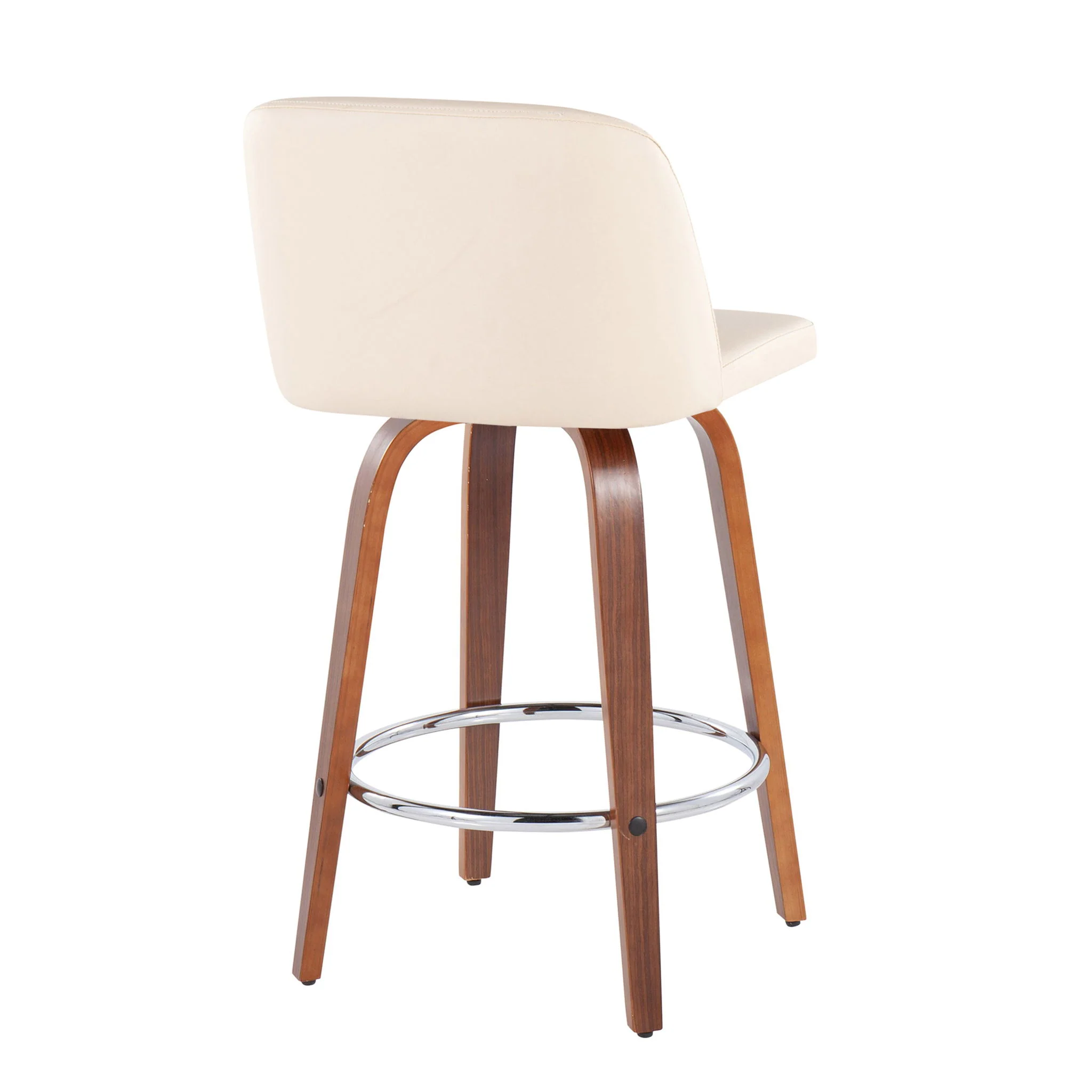 Toriano - Mid-Century Modern Fixed Height Counter Stool With Round Footrest (Set of 2) - Image 5