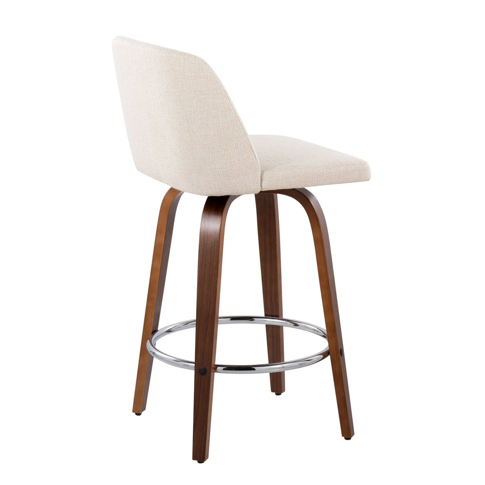 Toriano - Mid-Century Modern Fixed Height Counter Stool With Round Footrest (Set of 2) - Image 7