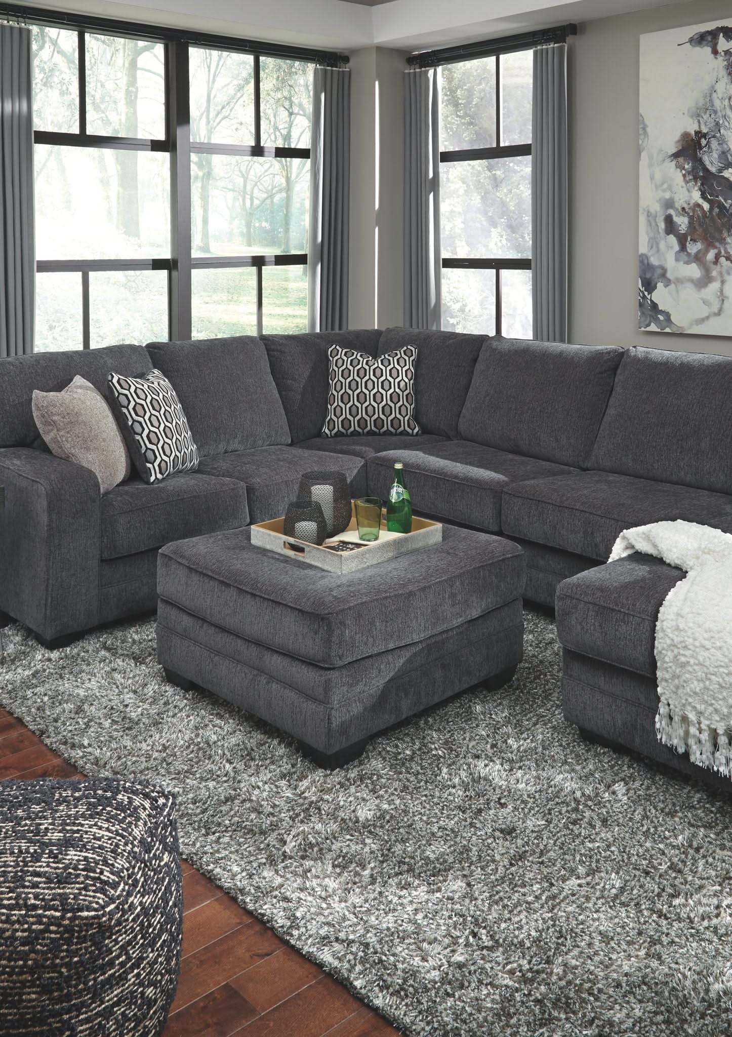 Tracling - Oversized Accent Ottoman - Slate - Image 4