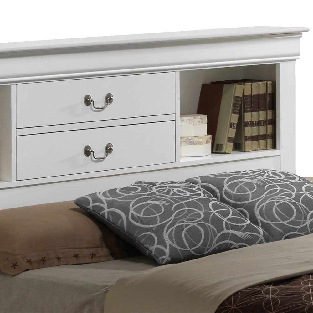 Traditional Style Bookcase Storage Bed - Image 26