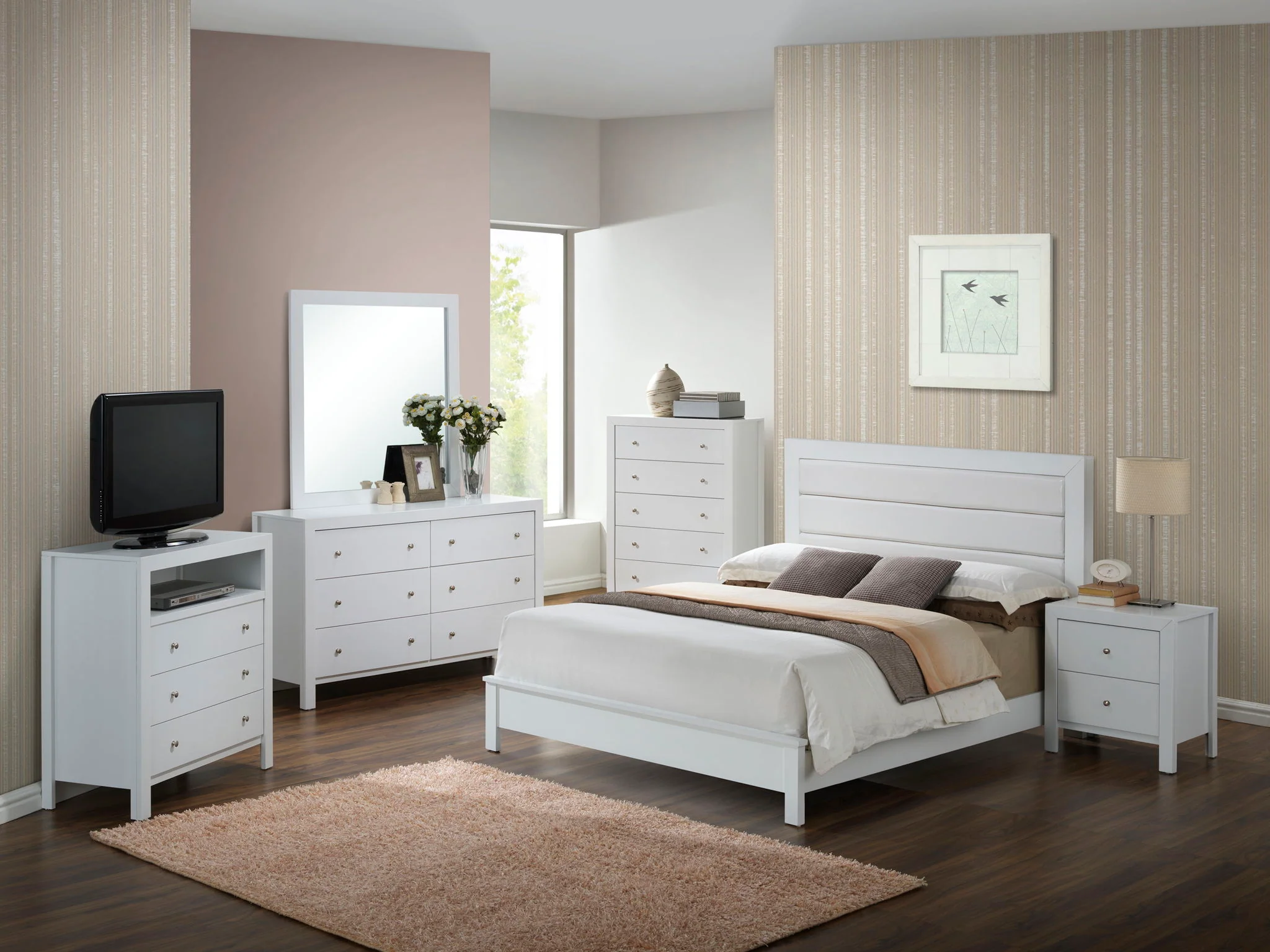 Transitional Modern Design Bed - Image 23