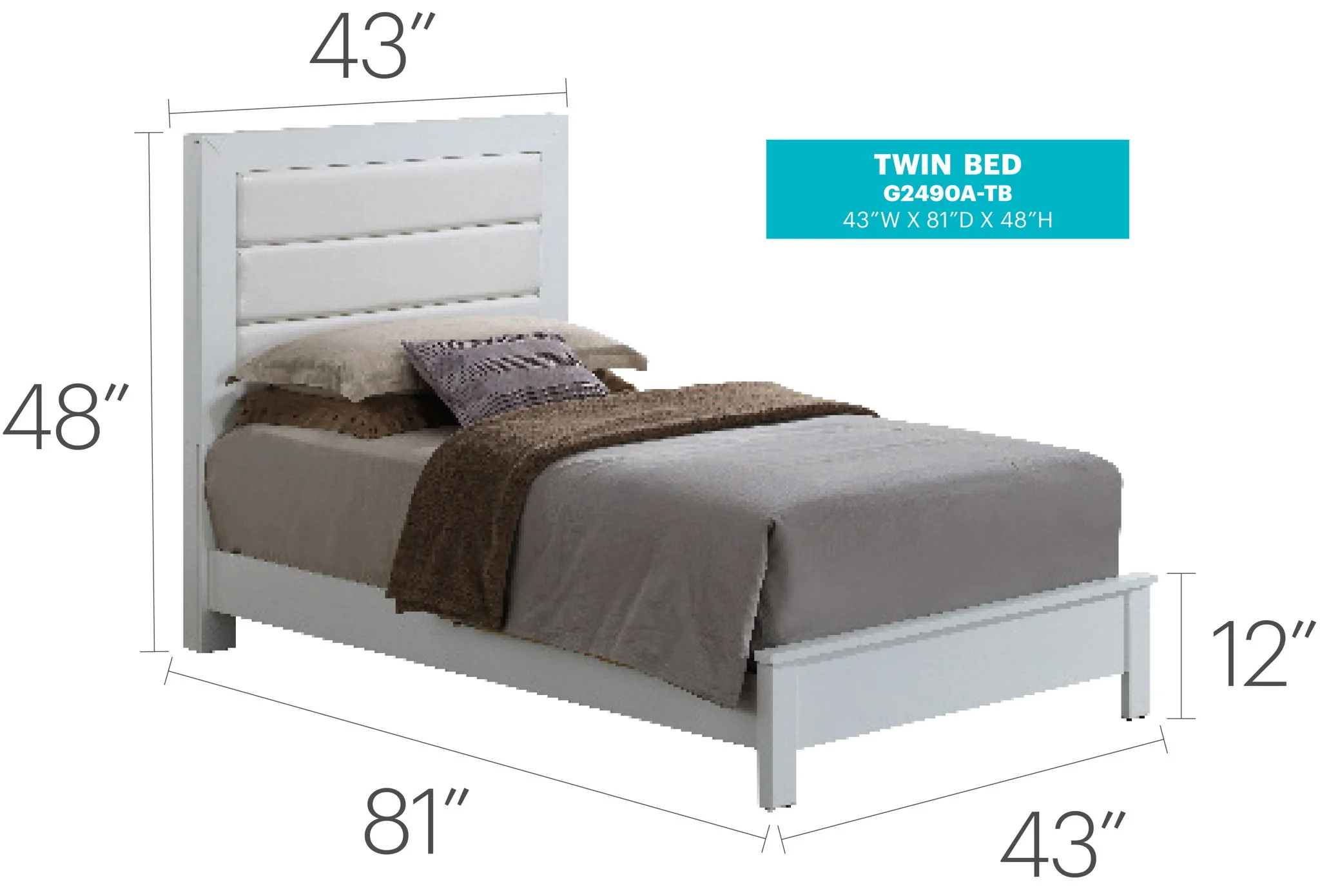 Transitional Modern Design Bed - Image 28