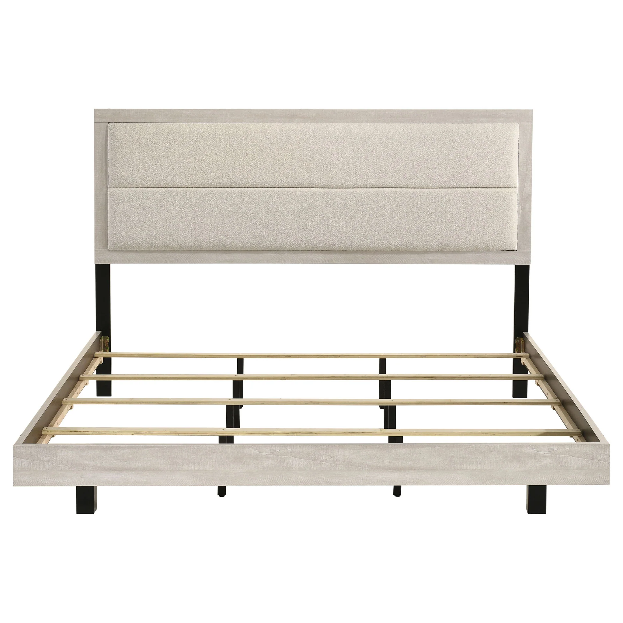 Trenton 54-inch Wood Eastern King Panel Bed Rustic Cream - Image 2