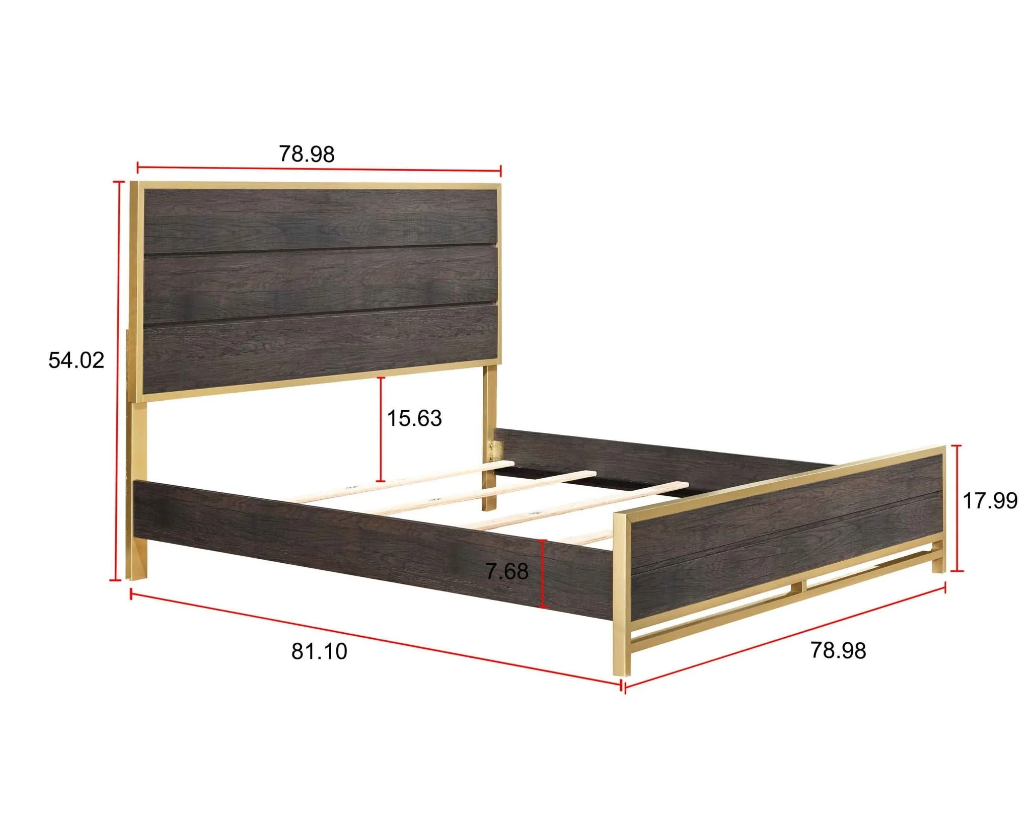 Trevor - King 4 Piece Bedroom Set - Brown - Image 3
