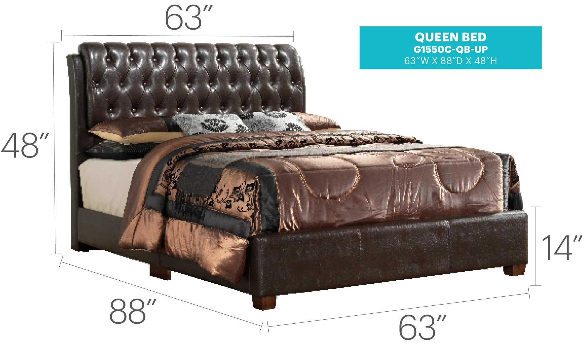 Tufted Upholstered Bed - Image 25