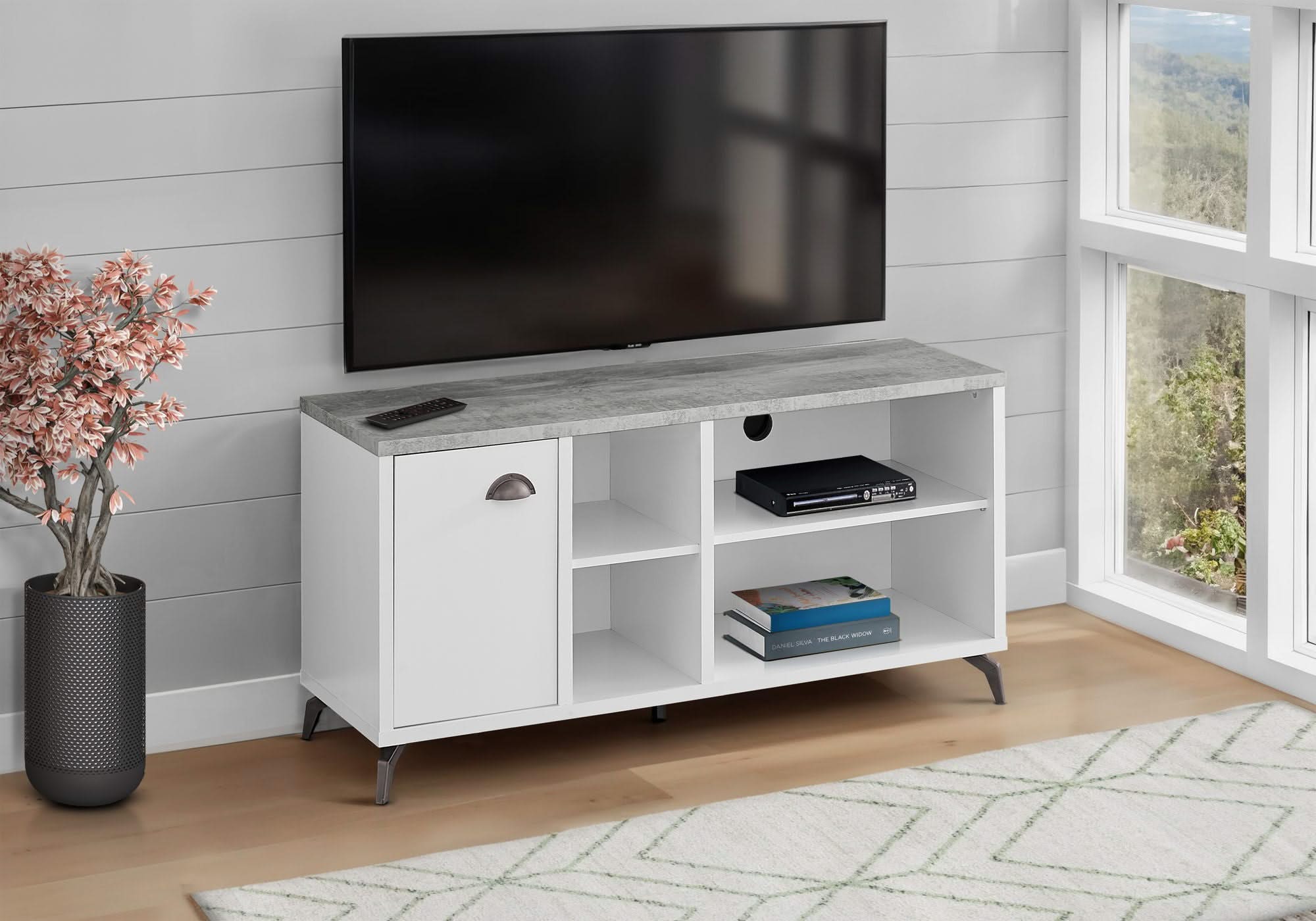 TV Stand, Console, Media Entertainment Center, Storage Cabinet, Contemporary & Modern - Image 2